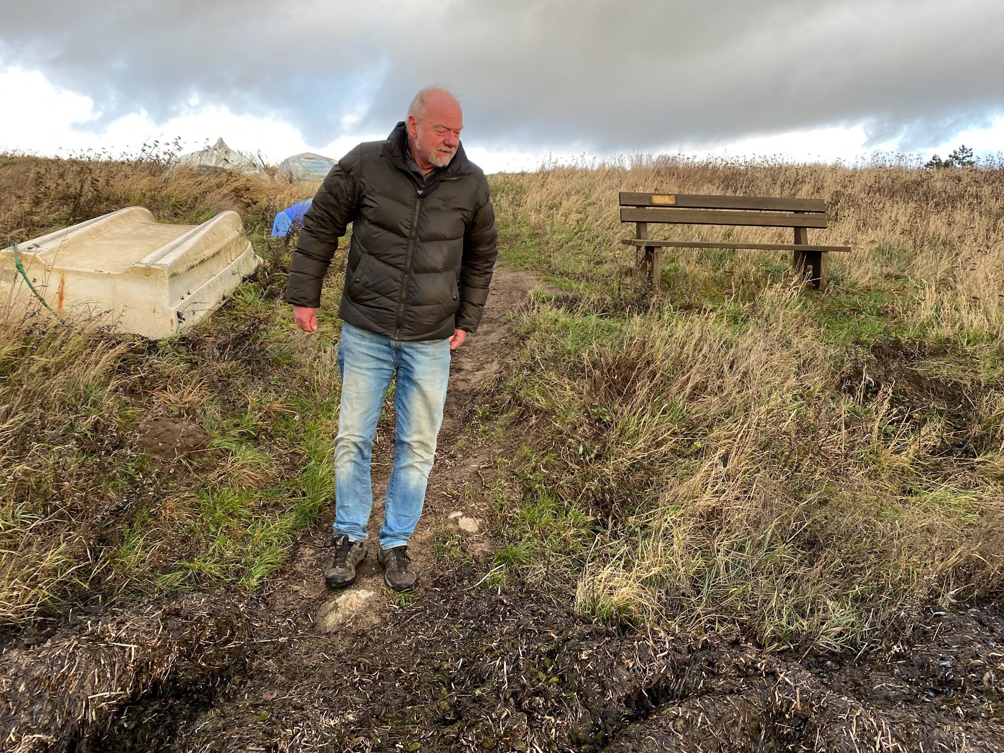 En del af sommerhusene i Næs-Skaverup ligger højt. Resten burde ifølge Kim Sperling, formand for grundejerforeningen, kunne klare en vandstigning på 140 centimeter.