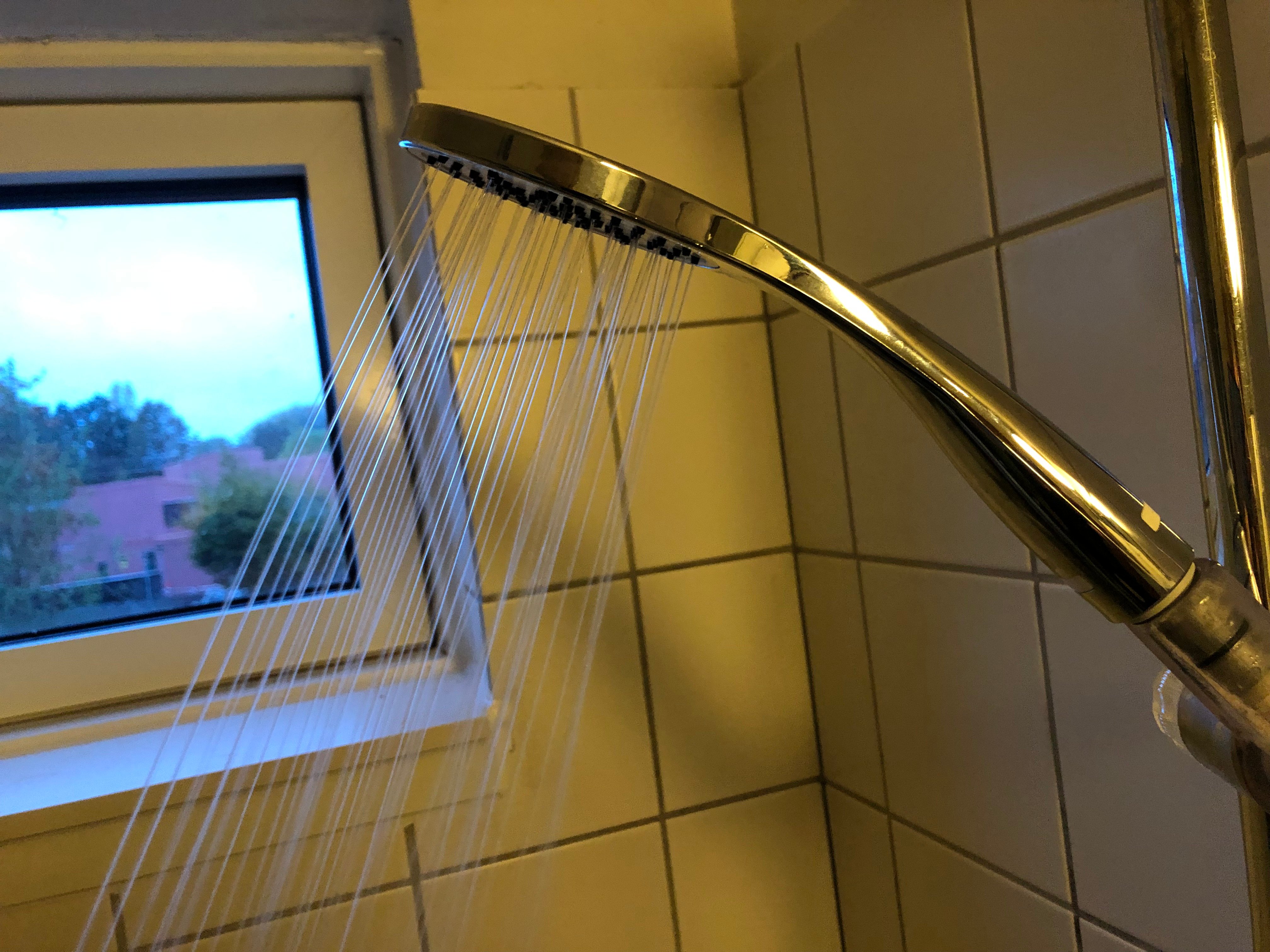 Sørg for at have en sparebruser. Den har lavt vandforbrug, men højt tryk så det føles, som om der kommer meget vand ud af den. Privatfoto