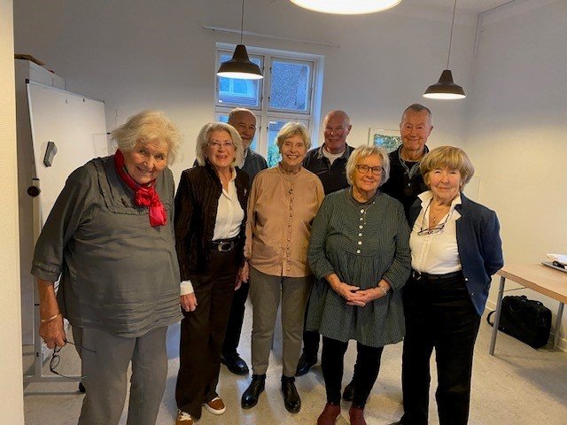 Kirsten Toxværd, Birtha og Hans Egede, Bendt og Jytte Aagesen, Ellen og Mads Kofod samt Inger Gormsen (fra venstre) har alle været med siden begyndelsen. Foto: PR