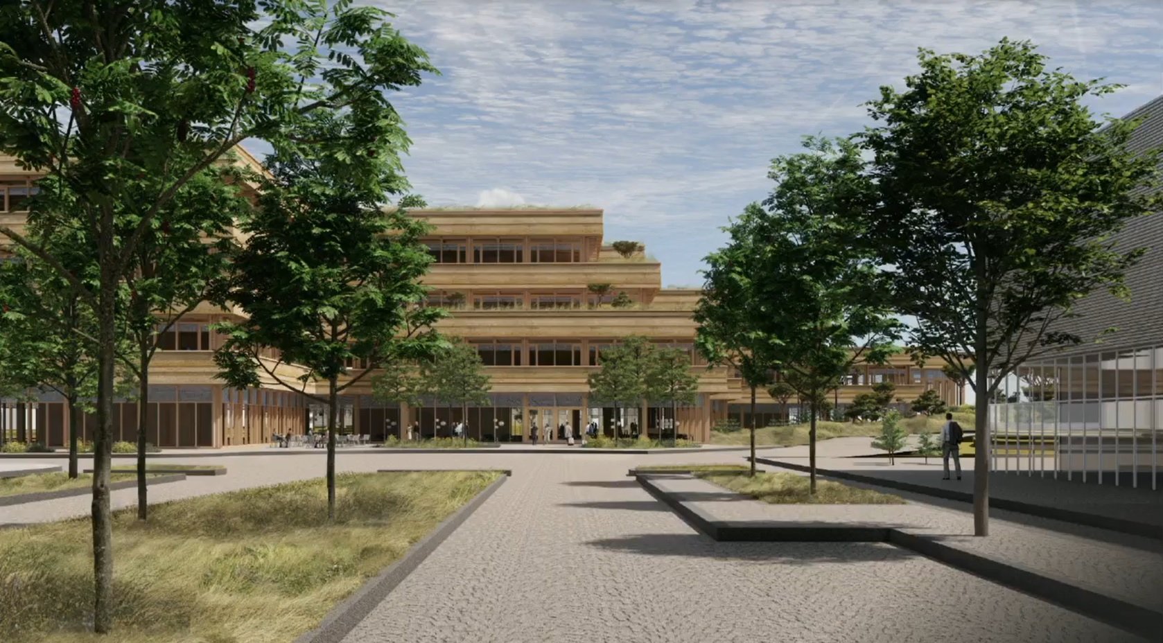 Novo Nordisk Fonden og arkitektfirmaet Lundgaard & Tranberg viste på et borgermøde de første - tidlige - tegninger af det nye hovedkvarter fonden vil bygge i Hellerup.