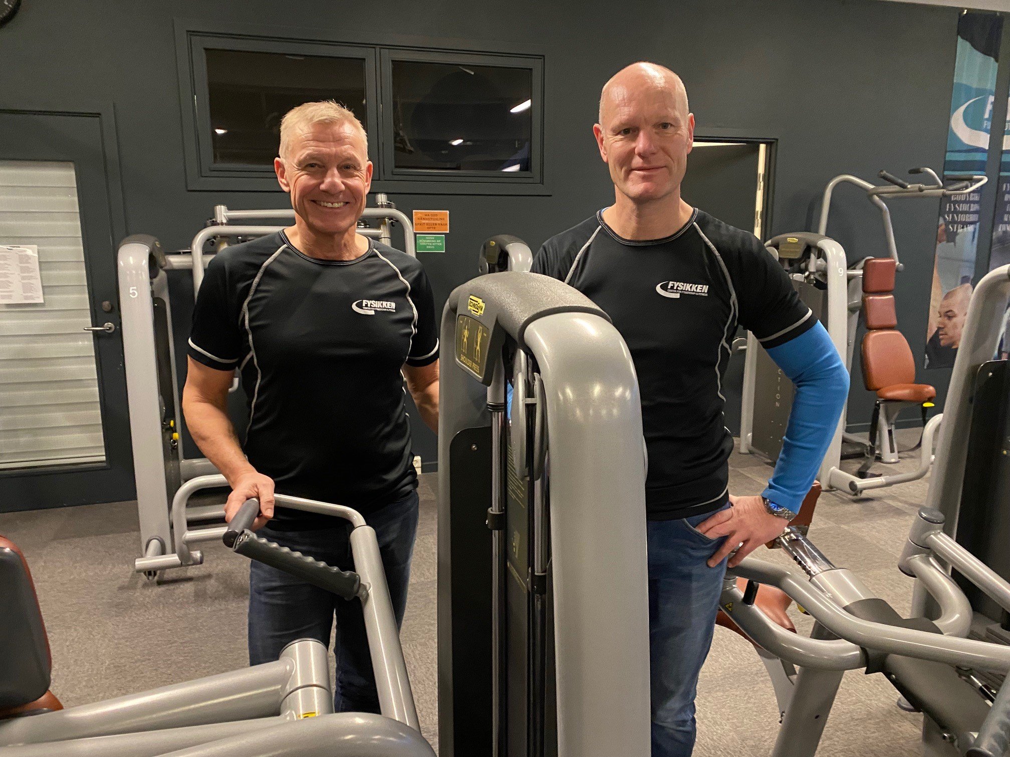 Johnny Andreasen og Preben Leonhardt, Fysikken, er klar til et nyt år og et nyt hold “Kom i dit livs form”. Foto: Bodil Pinholt