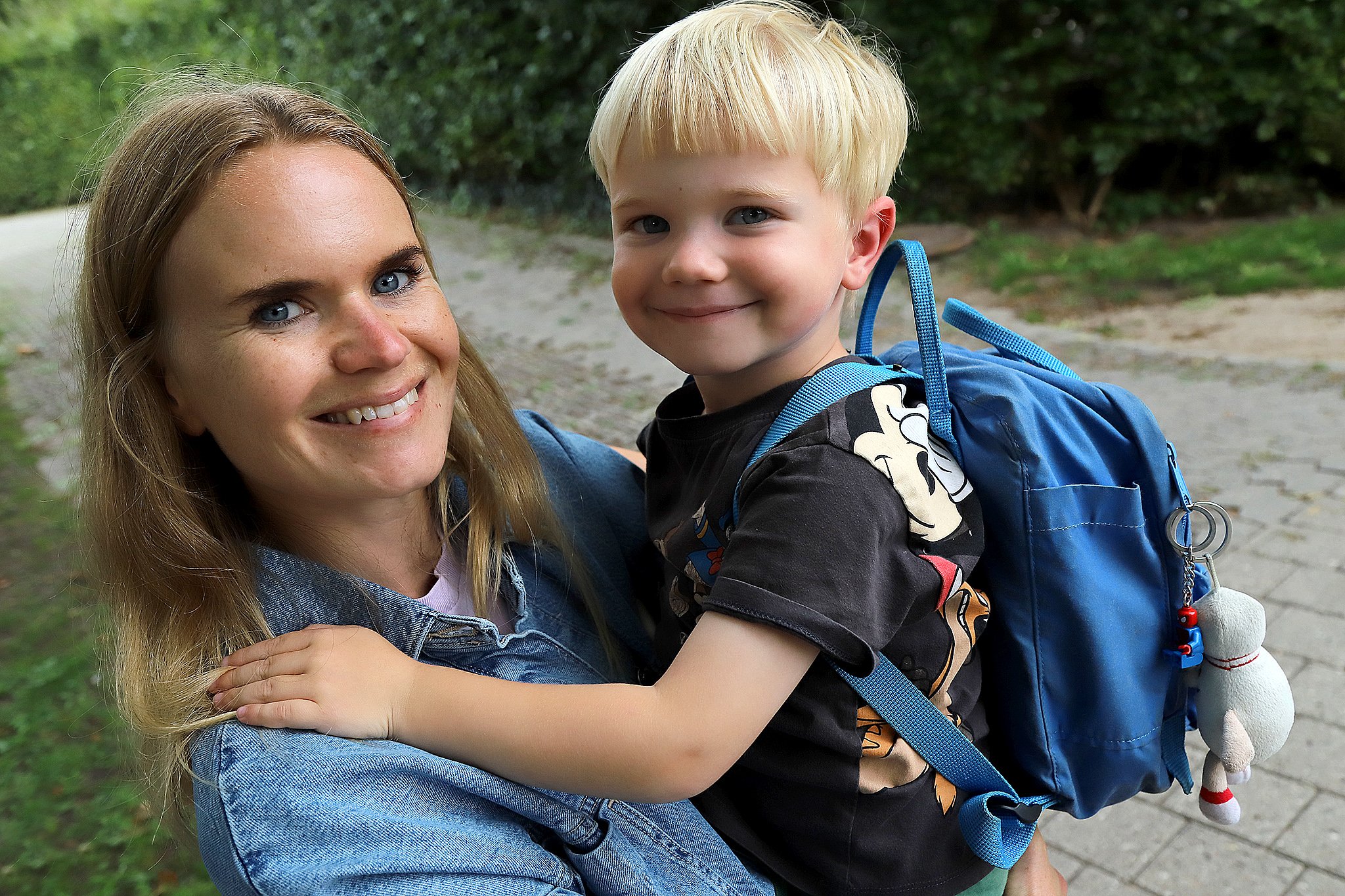 Der er gode nyheder til Daniella Ravnholt Melchiorsen og hendes søn Laurits. Foto: Allan Nørregaard