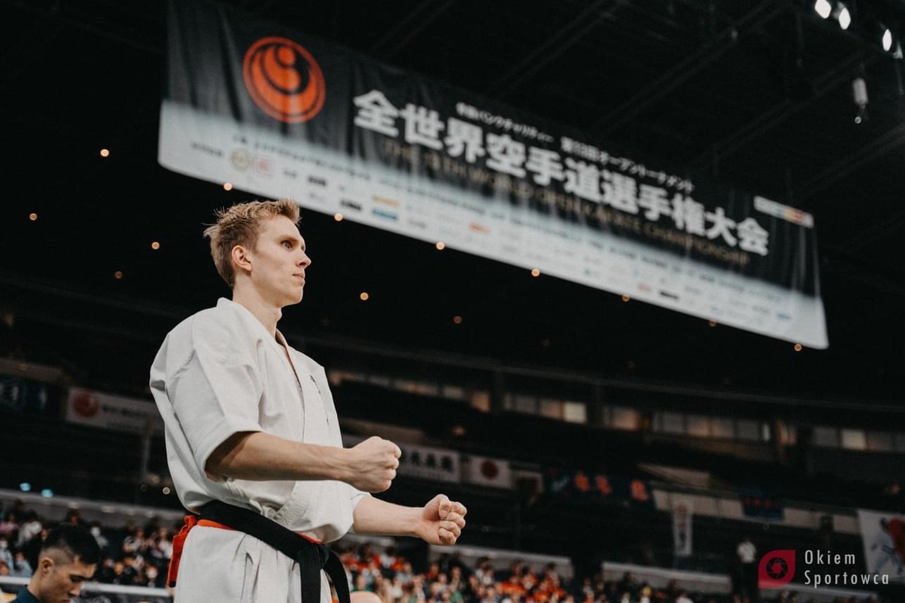 Nikolaj Lunn Jensen fra Roskilde Karate Klub var til VM i karate, der blev holdt i Japan. Foto: Okiem Sportowca