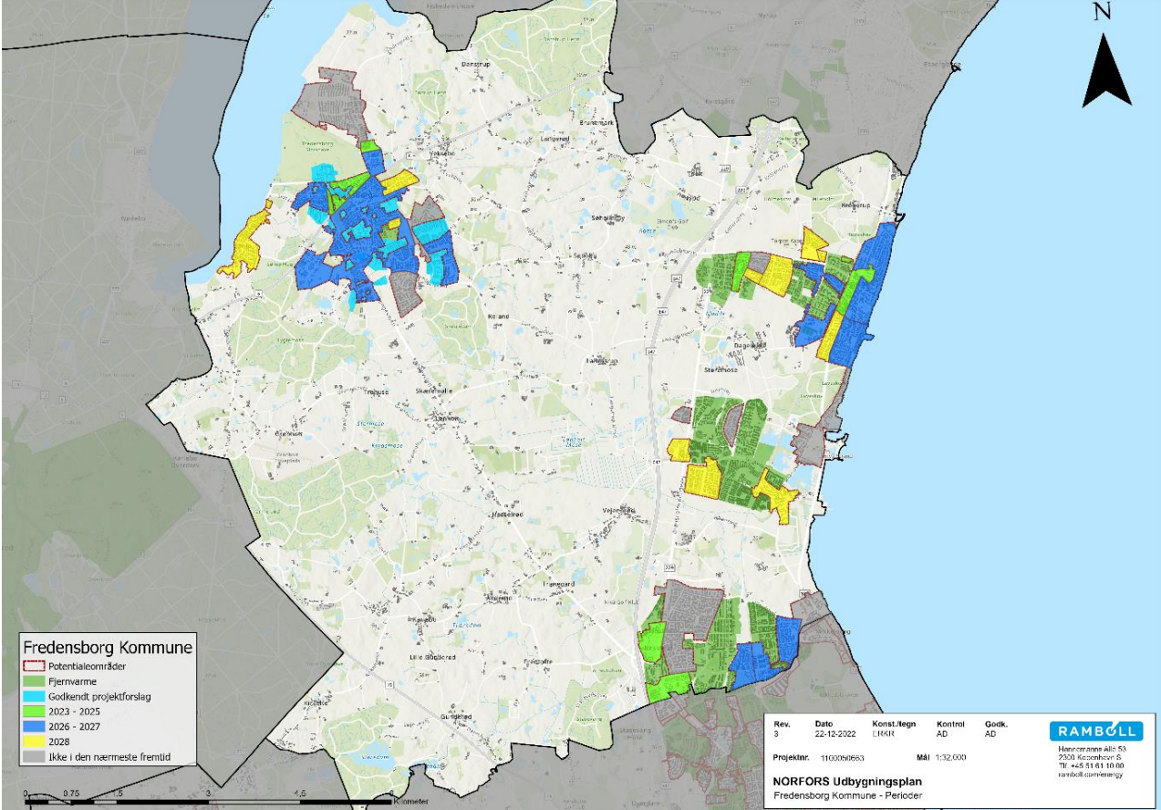 Flere boliger i Fredensborg Kommune skal varmes op med fjernvarme i fremtiden. Det kræver nye anlæg.