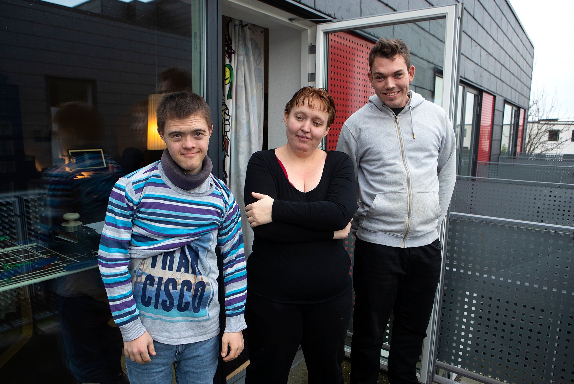 Sebastian, Simone og Nicklas fortalte i januar avisen om lukningen af fælleslejligheden. Foto: Kim Rasmussen