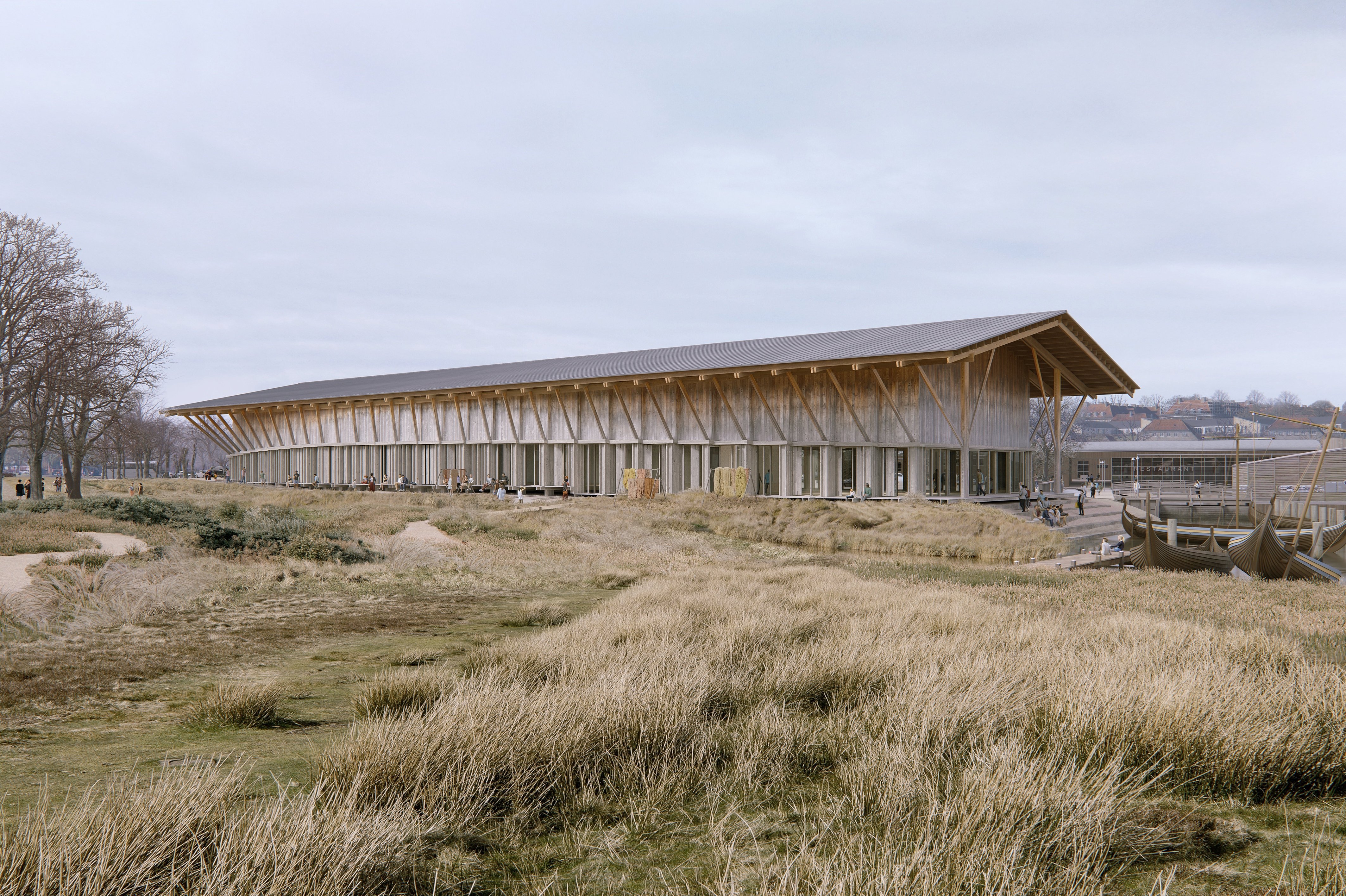 Vikingeskibene i Roskilde får til huse på det nye Vikingeskibsmuseum, der bliver bæredygtigt og klimasikret.