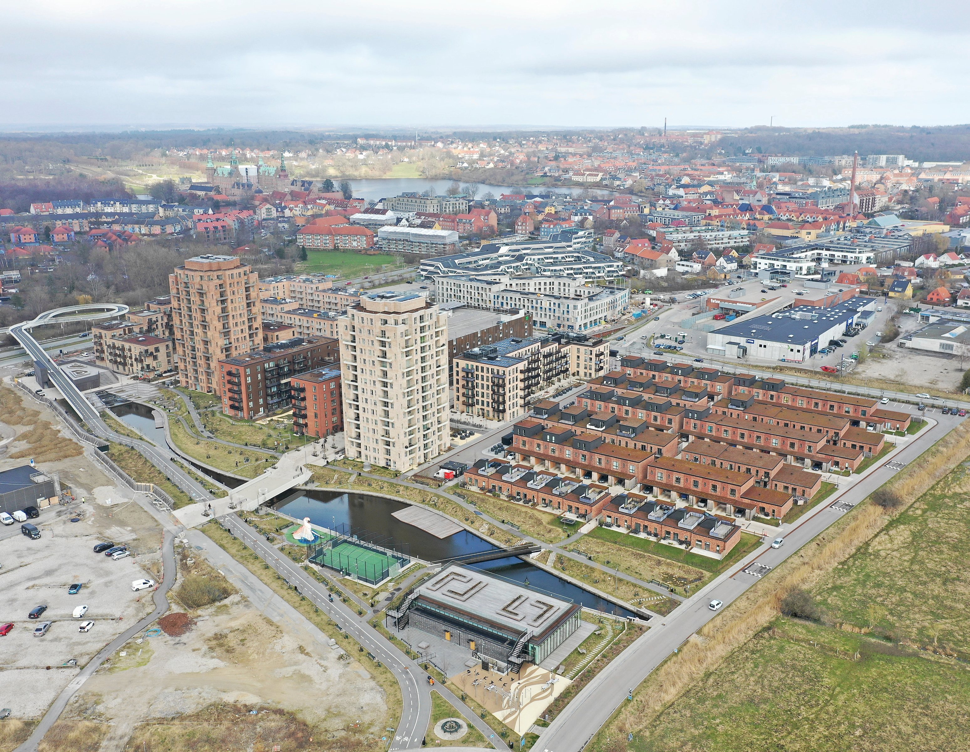 Og sådan ser Frederiksbro ud i dag i 2024, fem år efter byggeriet gik i gang. Foto: M. Goldschmidt Ejendomme A/S