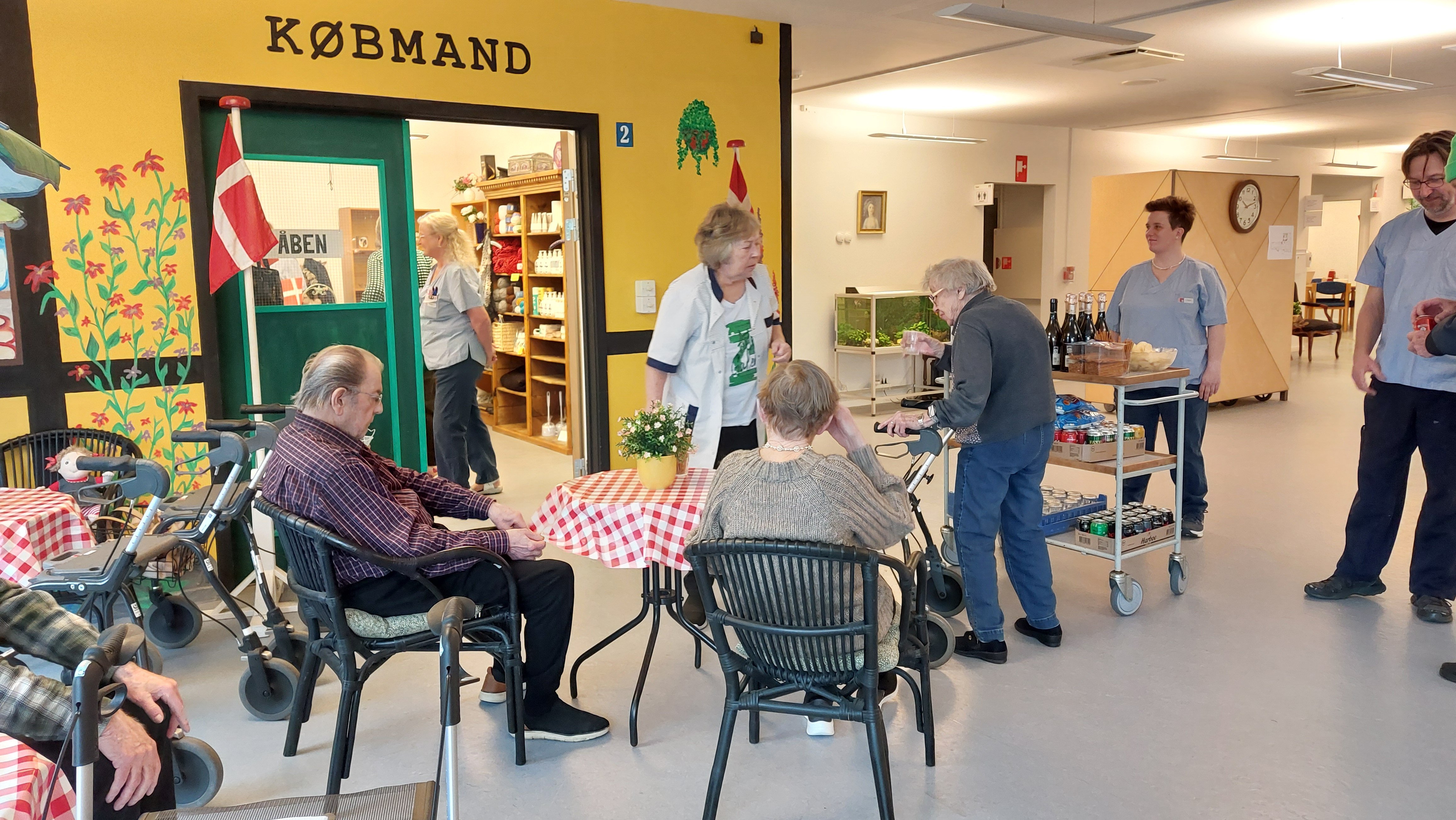 Købmandsbutikken på Rørmosecentret er blevet opgraderet. Privatfoto