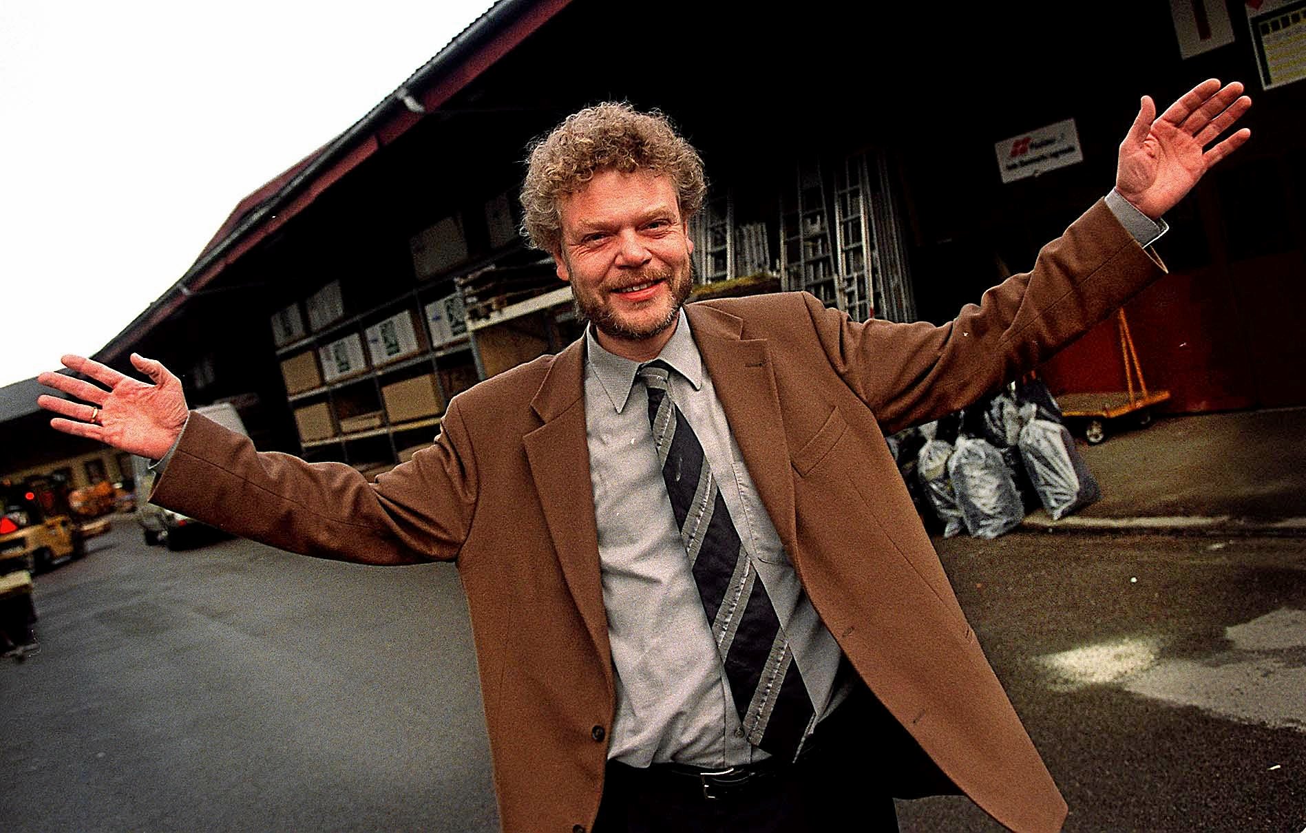 Bjørn Dahl efter valget i 2001, der gjorde ham til borgmester i Roskilde.