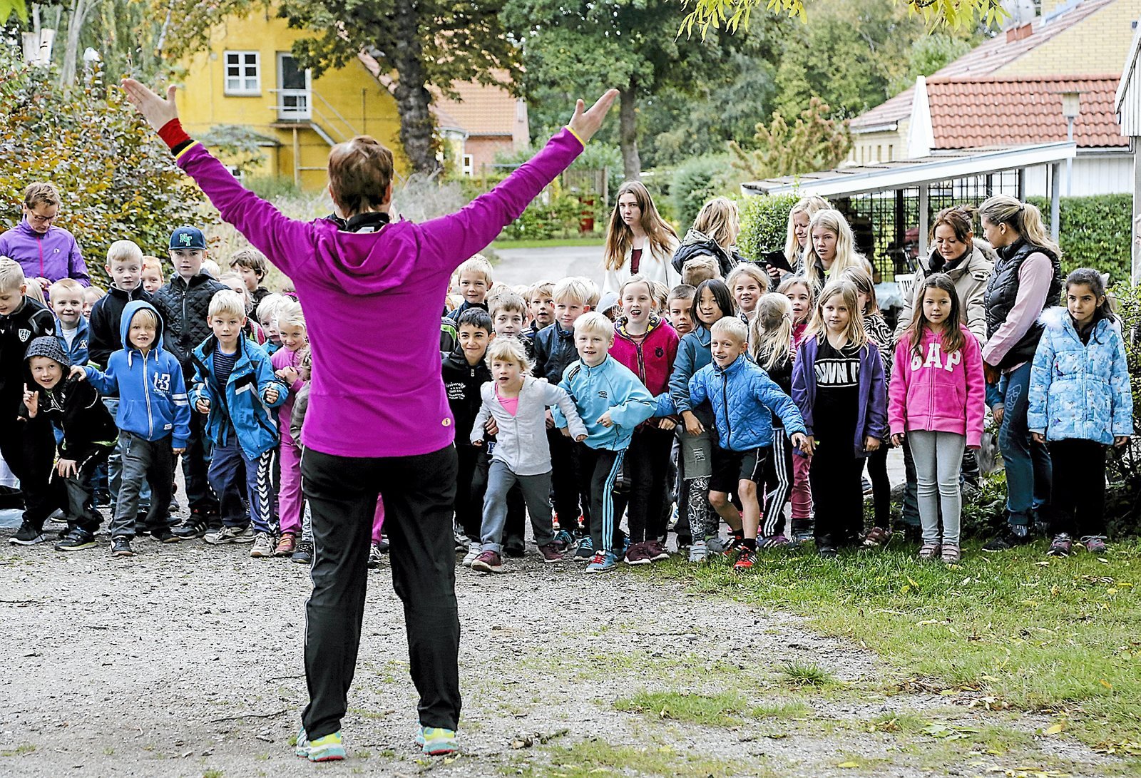 Billedet er fra den årlige motionsdag på Reerslev Skole 2022. Foto: Kenn Thomsen