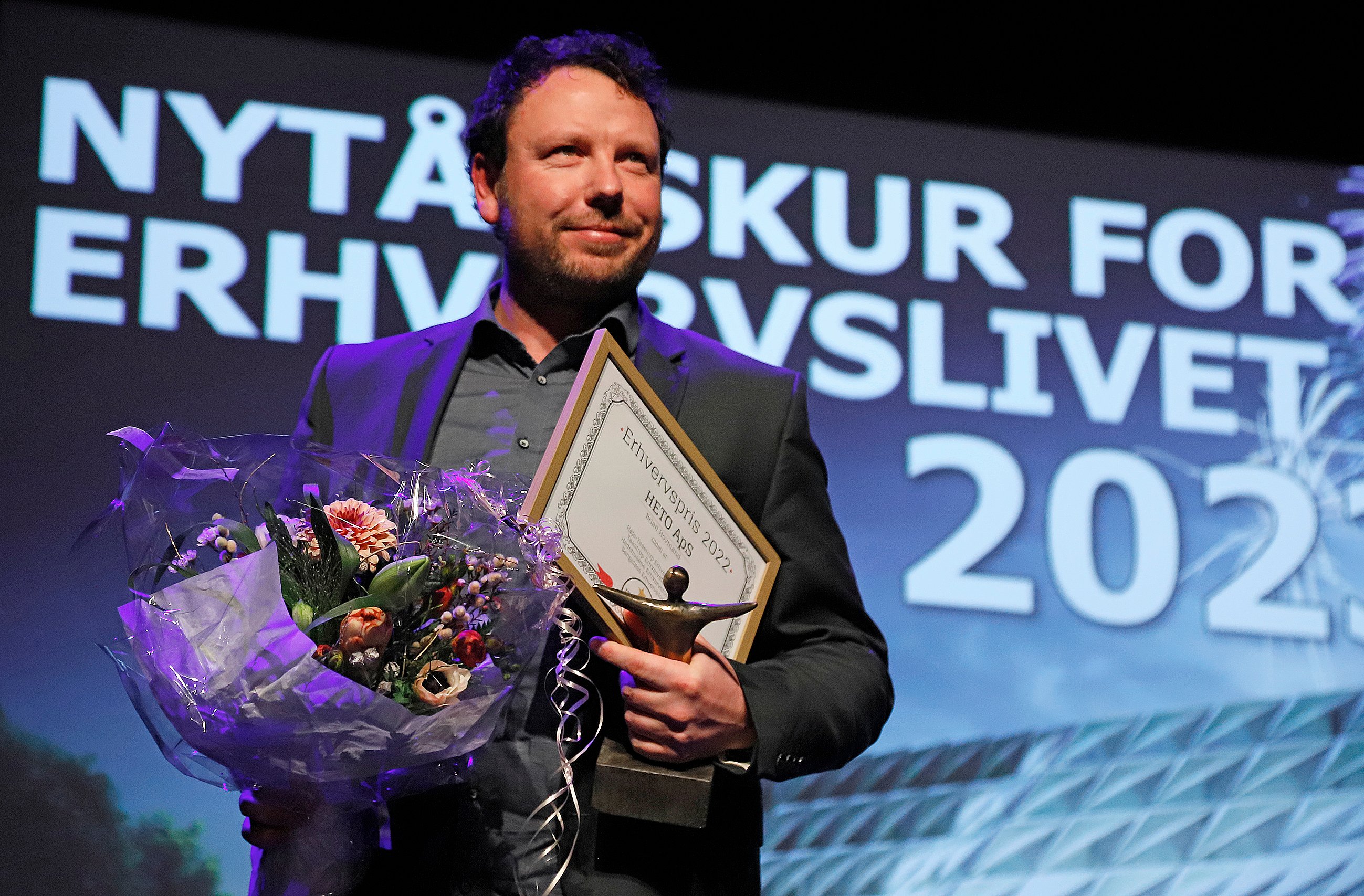 Brian Hovmand er ejerleder af Heto i Taastrup. Mandag eftermiddag fik han overrakt Høje-Taastrup Erhvervsforums erhvervspris. Foto: Allan Nørregaard