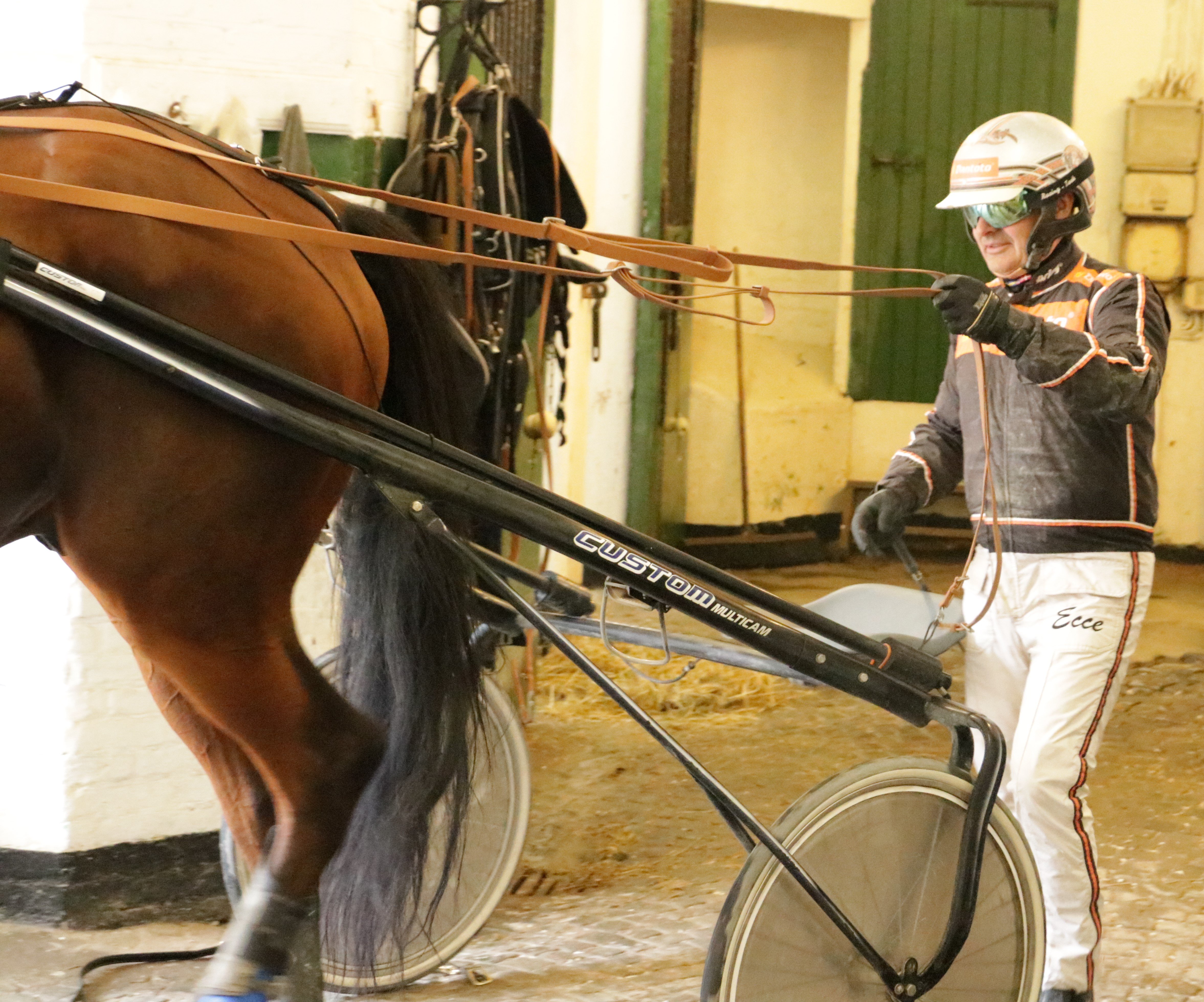 Ken Ecce rykker hjemmebanen fra Charlottenlund til Jägersro 1. februar. Foto: Anders Kamper