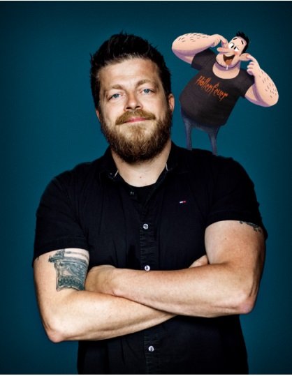 Forfatter Thomas Brunstrøm, der er pennen bag de populære “Sallys Far”-bøger besøger Kirke Hyllinge. Pr-foto.