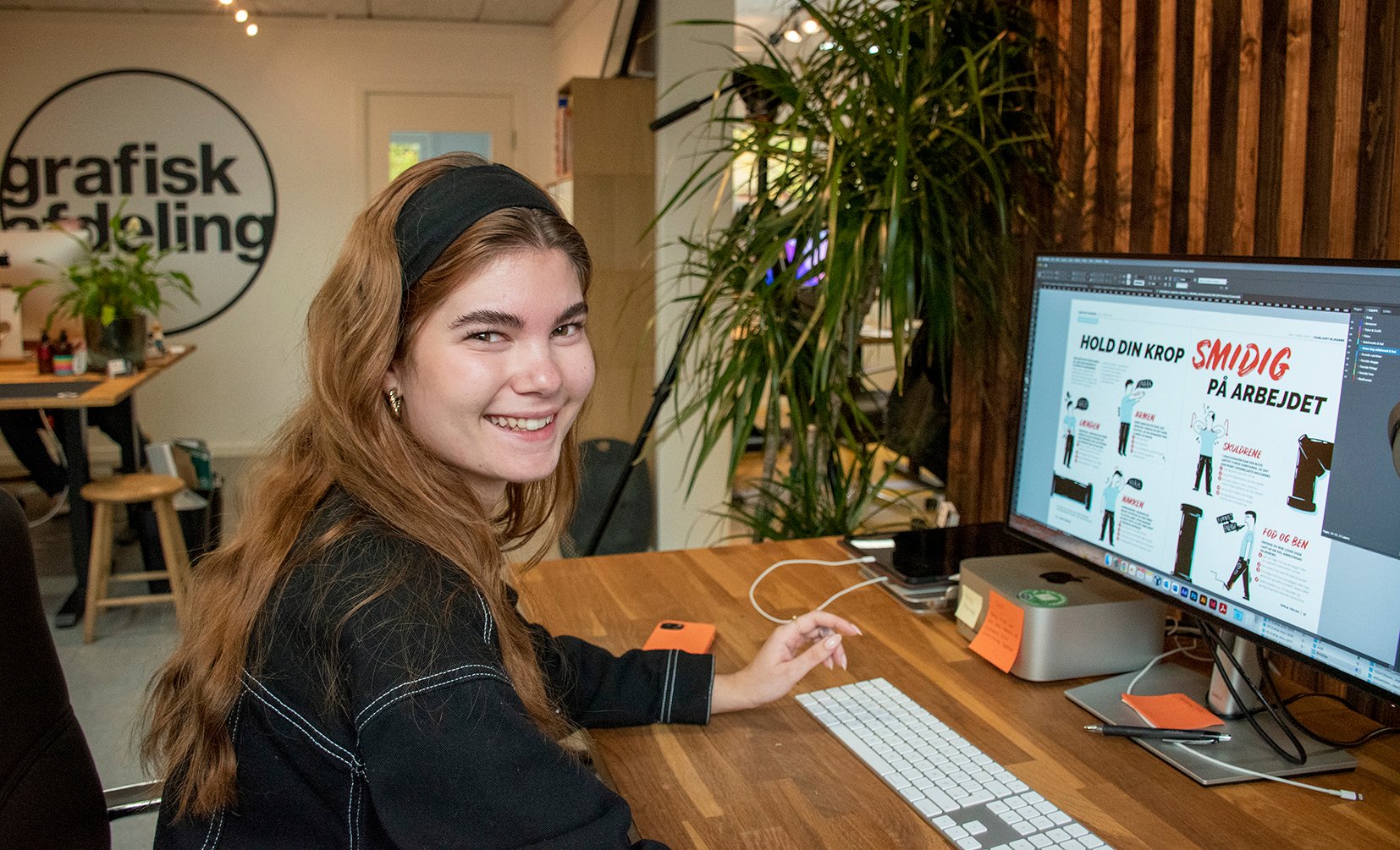 Mathilde Müller er bosat i Holbæk og uddanner sig til mediegrafiker i Roskilde. Nu er hun udtaget til DM i Skills 2023. PR-foto
