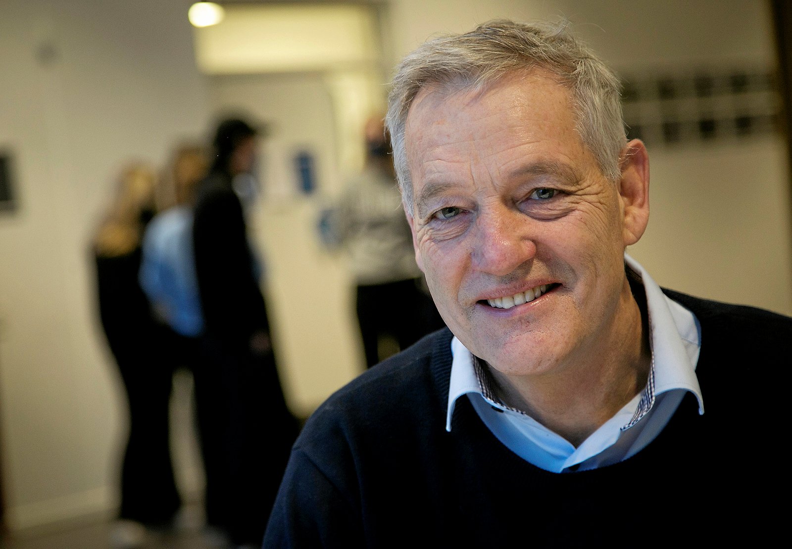 Rektor Niels Erik Hybholt på mange besøgende til åbent hus på HHX og HTX-uddannelserne i Ringsted.