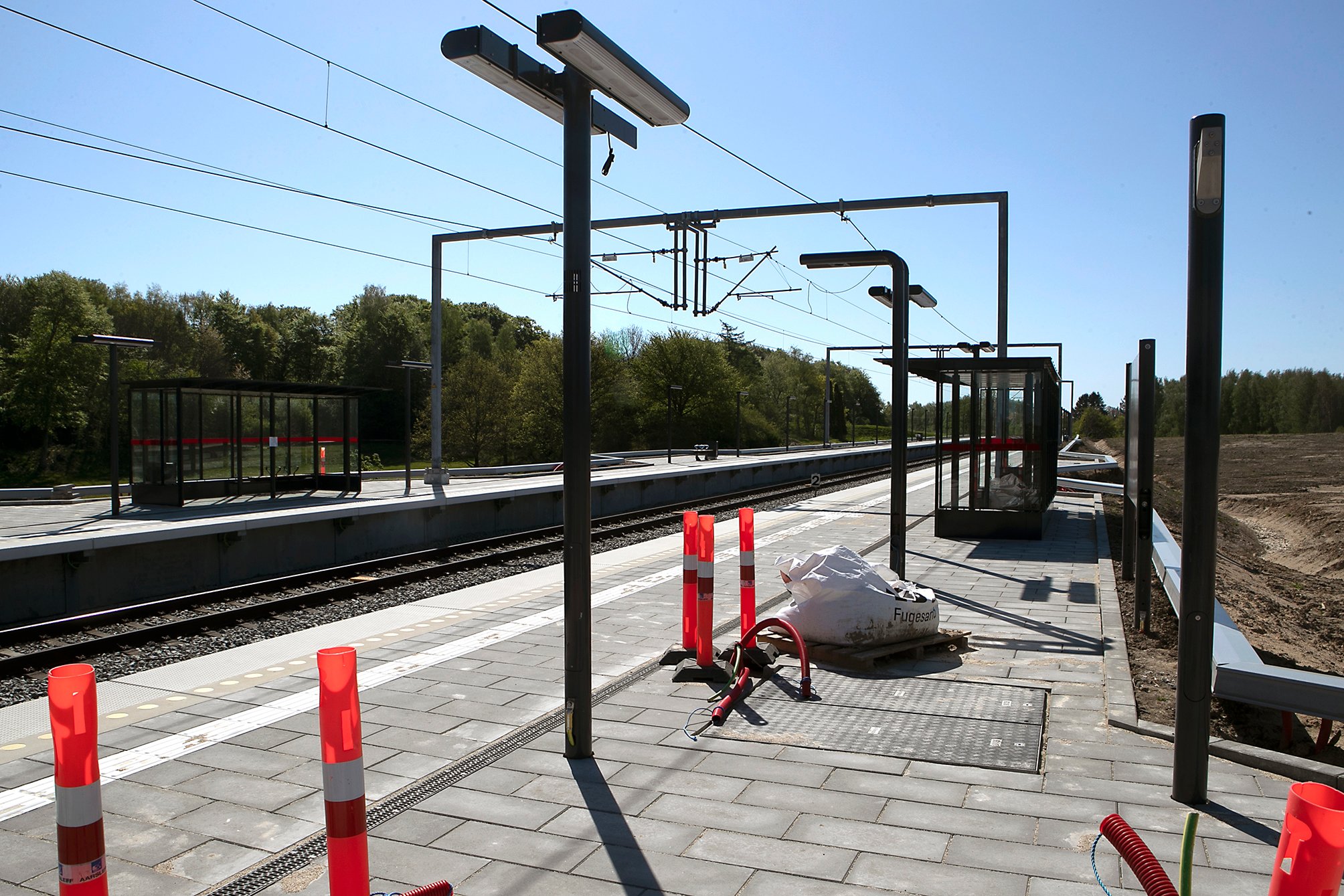 Borgmestrene foreslår, at forlængelsen af Farumbanen skal gå via Lynge/Vassingerød til  Favrholm Station (billedet) ved Hillerøds kommende supersygehus. Foto: Kim Rasmussen