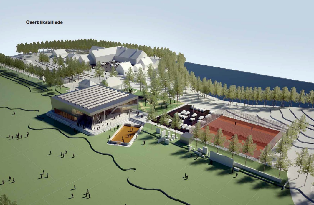Et tidligere bud på, hvordan multihuset i Jystrup kan tage sig ud. Ill.: DGI