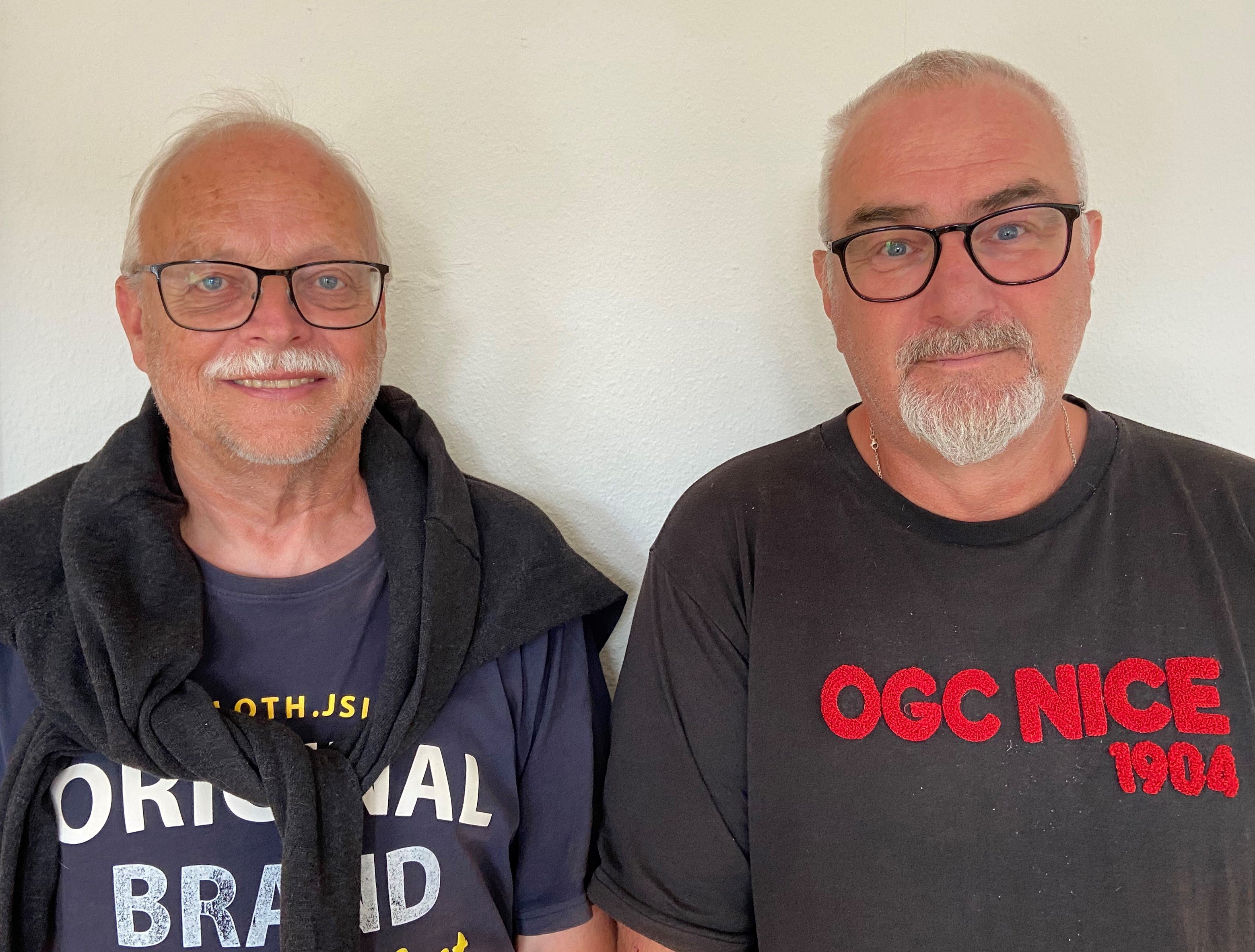 Erling Krog og Michael Nielsen står bag foreningen Ævent med 15 medlemmer, der arrangerer sommerkoncerter på Torvet i Sorø. Foto: Nikolaj Rasch Skou