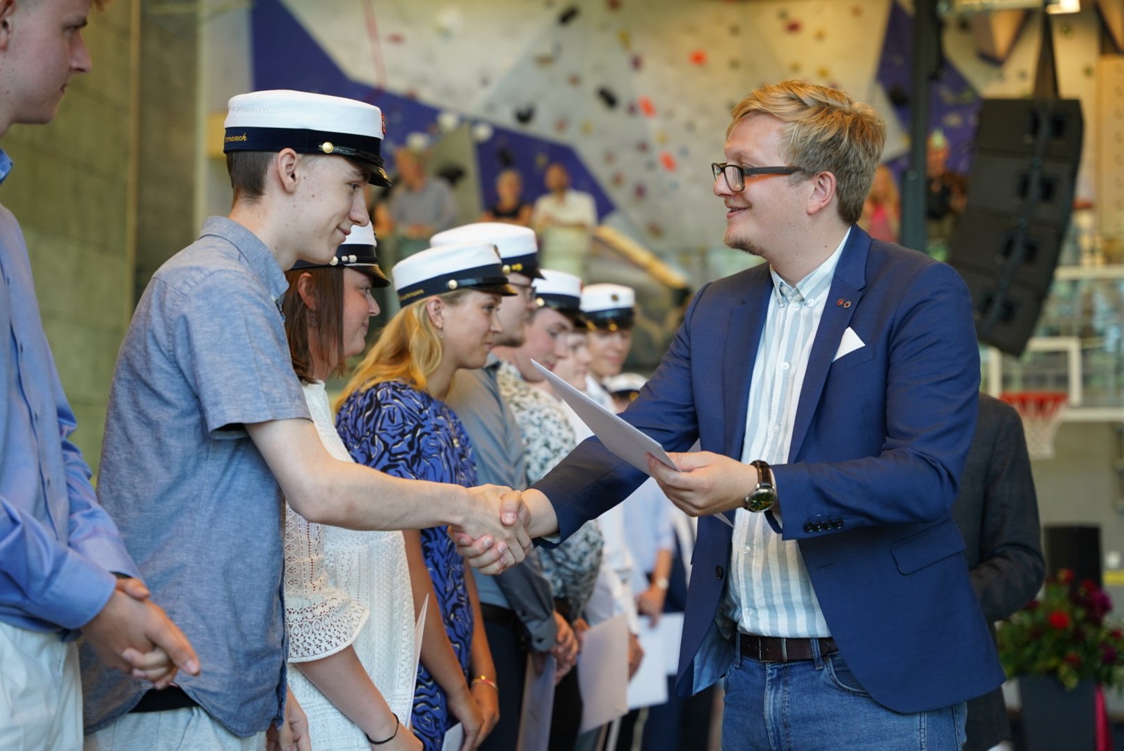 Det var en særlig translokation - ikke kun for studerende, men også for den nyudklækkede rektor Thomas Kryger Andersen. Foto: Presse