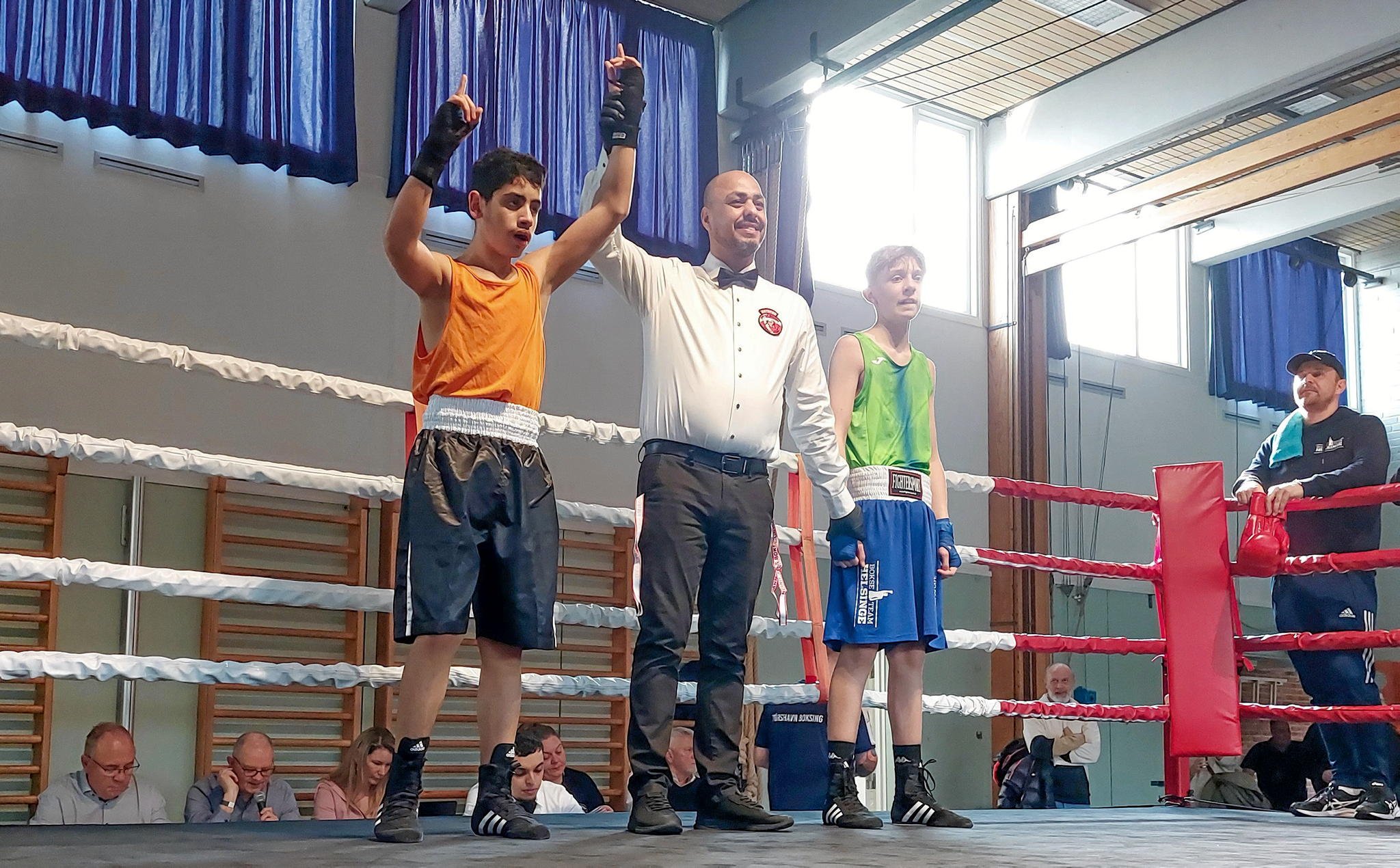Yasin Khdeir vandt guld i fjervægt. Foto: Gladsaxe Bokseklub.