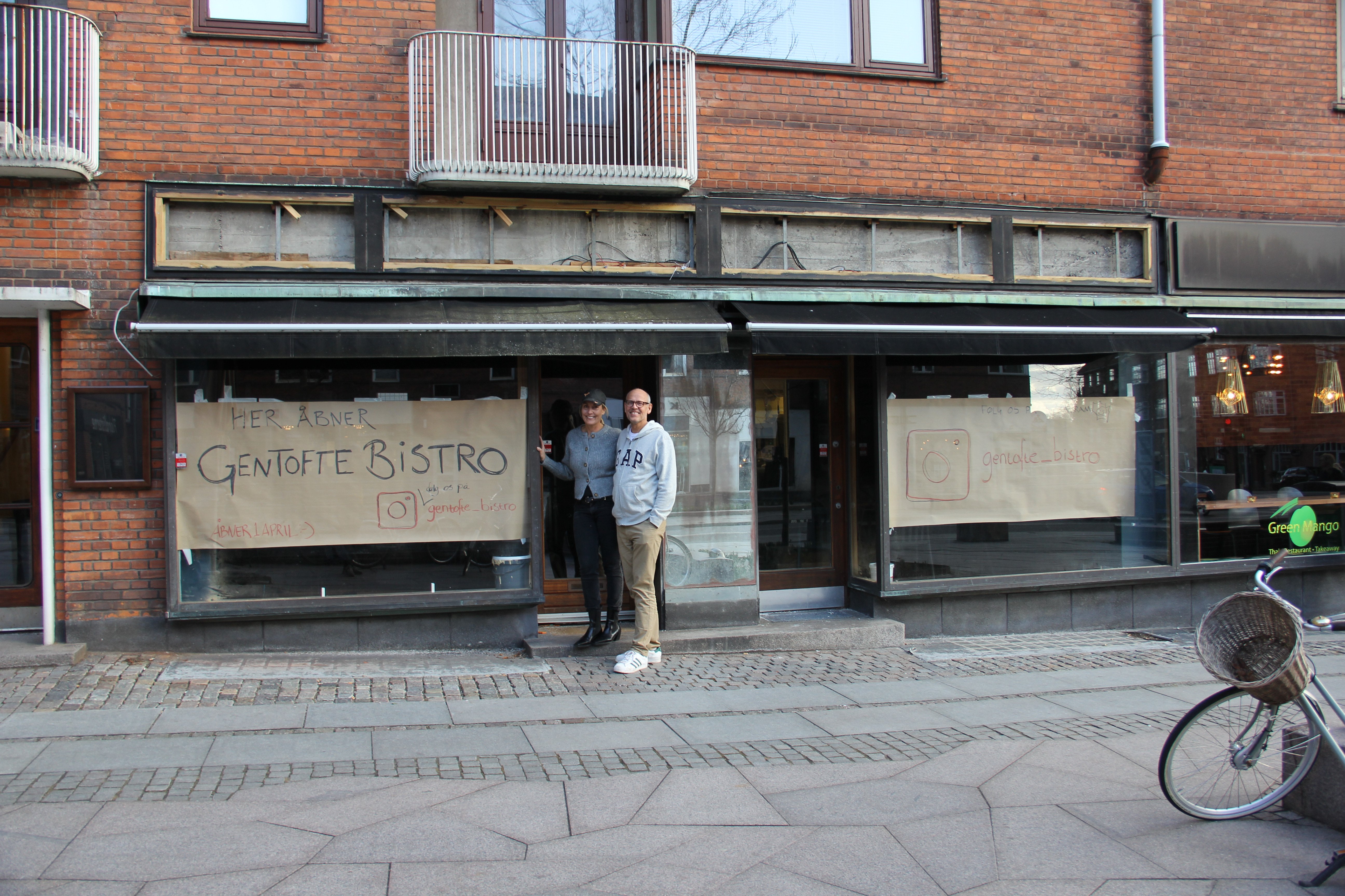 Nanna Smed og Thomas Holm Jensen slår snart dørene op til Gentofte Bistro. Foto: Joachim Christensen