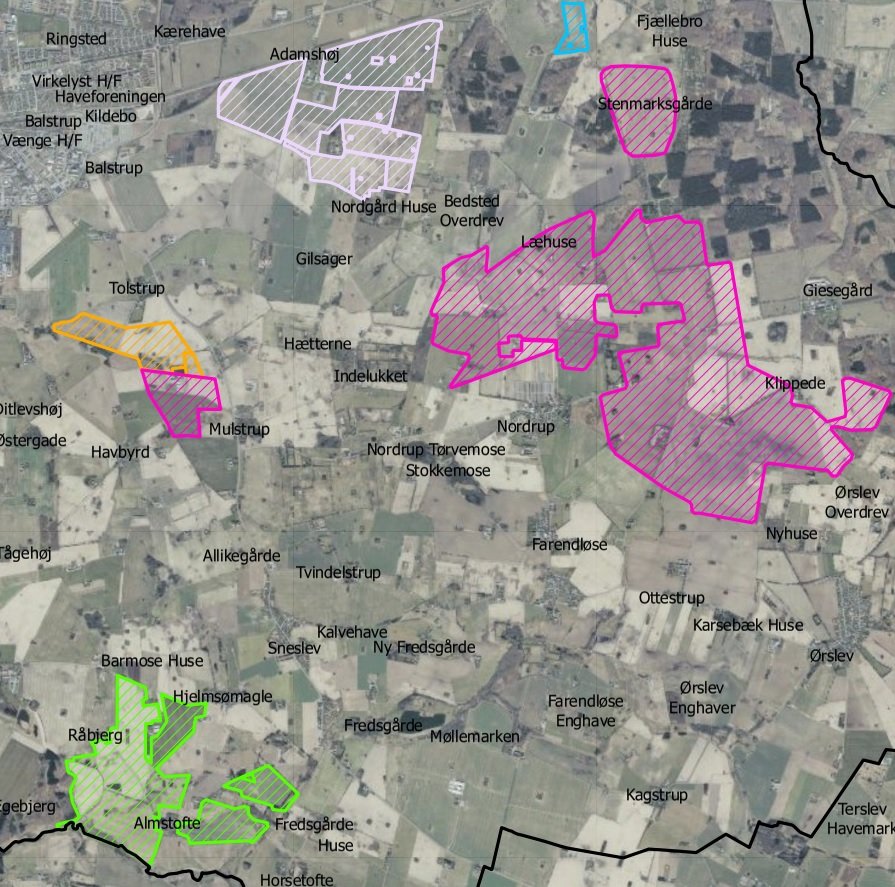 Store områder kan fremover blive anvendt til vedvarende energi. Ill.: Ringsted Kommune