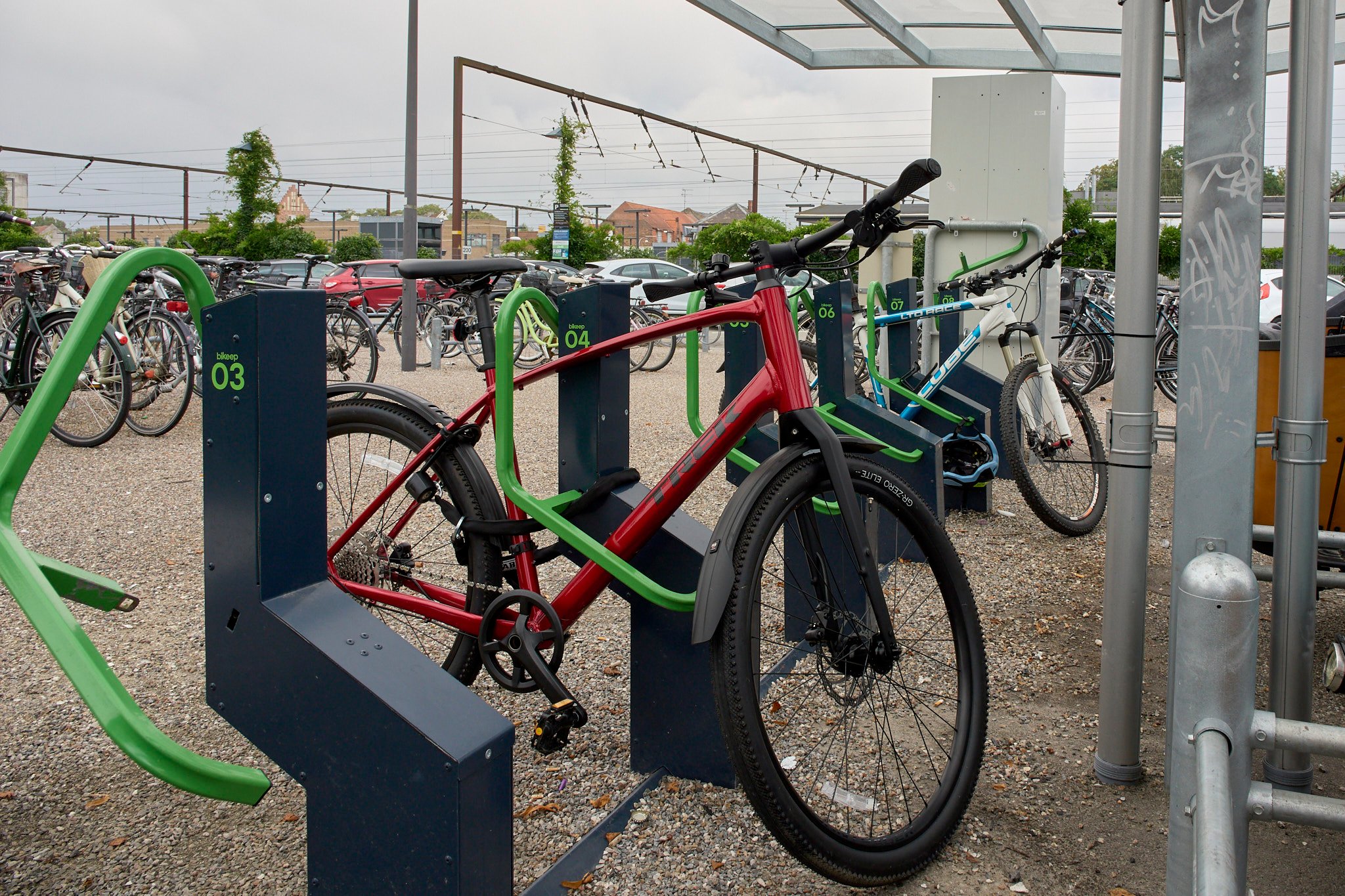To cykeltyve blev anholdt ved Roskilde Station, der har fået sikker parkering, som primært bliver brugt til ladcykler og dyre cykler.