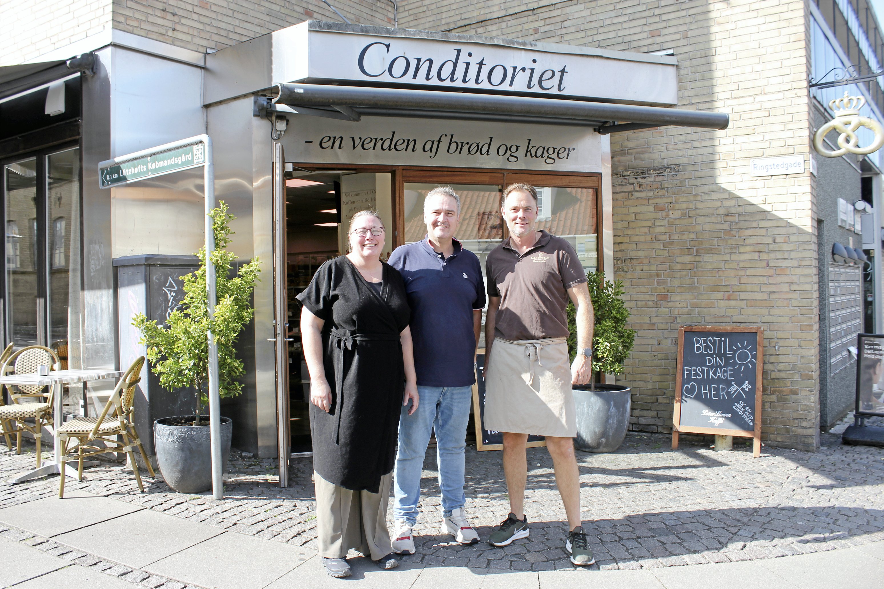 Maj-Britt og Kevin Jørgensen overtager det populære konditori i Støden 1 efter Robert Laulund. Fra 1. september ændrer det navn til Rustikbageriet Café og Konditori.