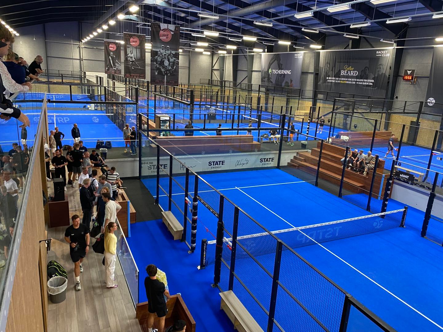 Sådan ser der ud inde i det nye padelcenter. Foto: Privatfoto