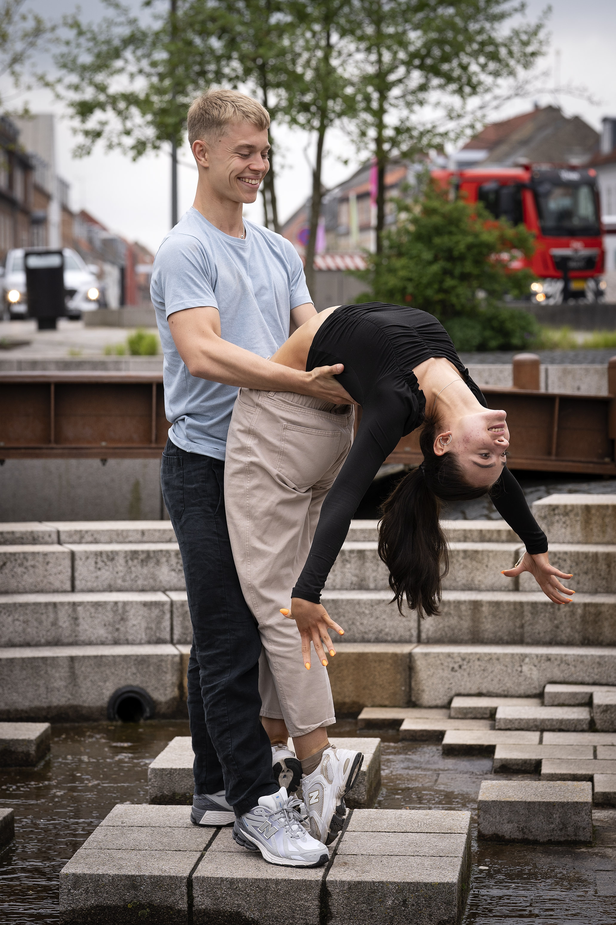 Efter den første dans var Mads Friis Lassen ikke i tvivl om, at Nasita Grasheva er den rigtige dansepartner for ham. Foto: Anders Ole Olsen - Anders Ole Olsen Efter den første dans var Mads Friis Lassen ikke i tvivl om, at Nasita Grasheva er den rigtige dansepartner for ham. Foto: Anders Ole Olsen