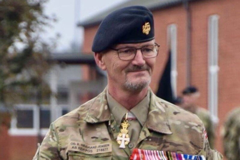Slotsforvalter Bjarne Højgaard Jensen kan se tilbage på en 43 år lang karriere i Forsvaret. Den - og jobbet som slotsforvalter - kan man høre mere om i Gamle Bio på lørdag 19. marts. Pressefoto