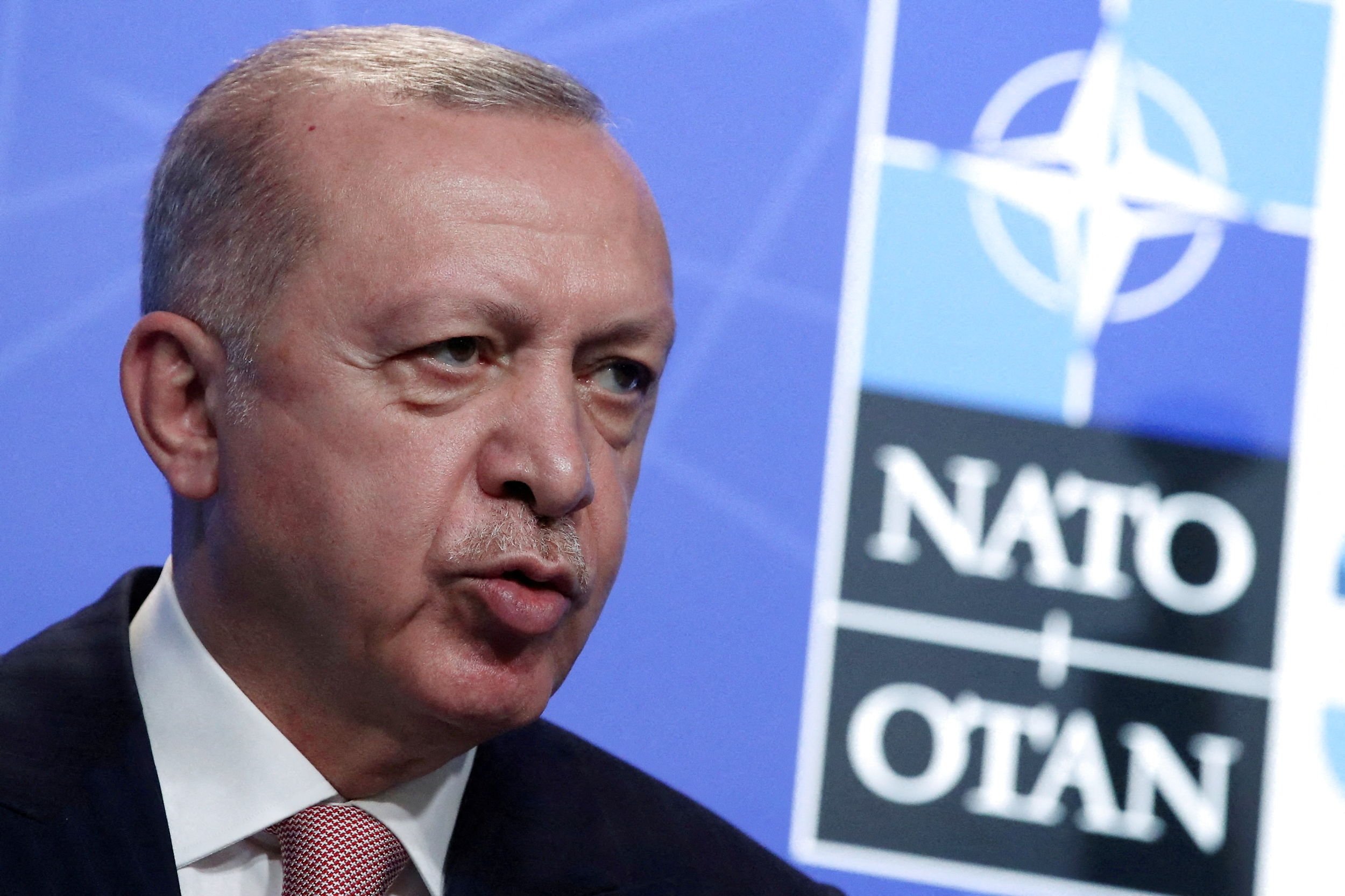 Erdogan gentager, at svenske og finske delegationer bør droppe at komme til Tyrkiet for at drøfte uenigheder.