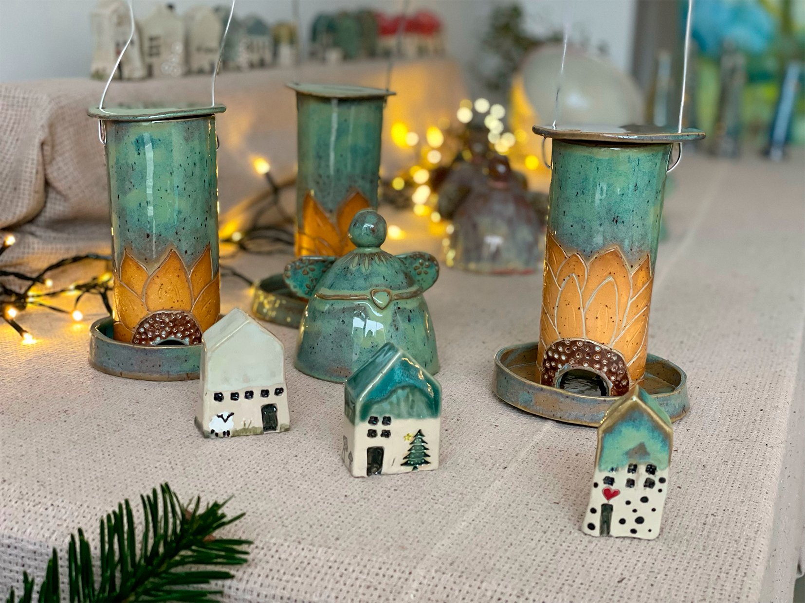 Birgitte Sloth og Inge Prier har pop-up udstilling med udvalgte åbningsdage, helt frem til jul. Foto: Birgitte Sloth