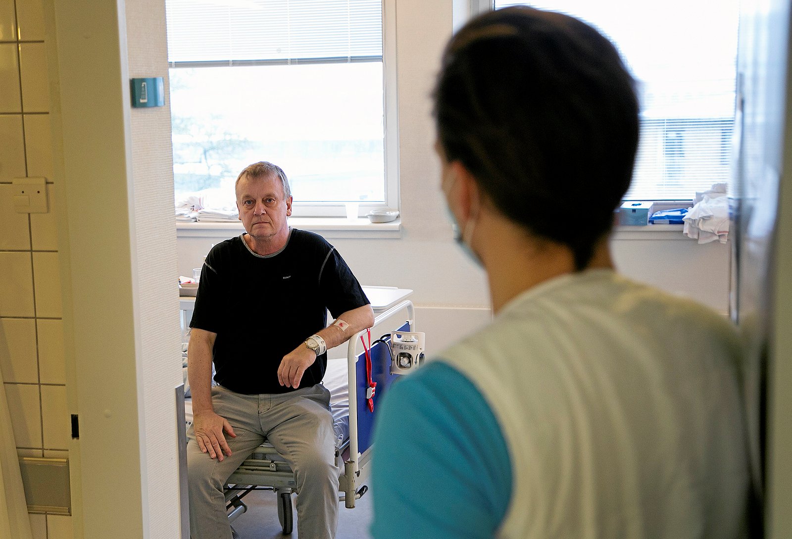 Billedet her stammer fra en af de første corona-bølger, hvor SJællands Universitetshospital indrettede hele Covid-afdelinger. Sådan er det ikke længere.