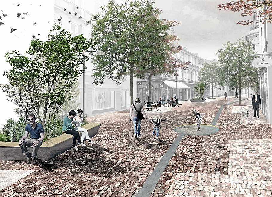 Knap 50 deltog i borgermøde om belægningen på Slotsgade, som skal være granit og tegl, ligesom slottet.