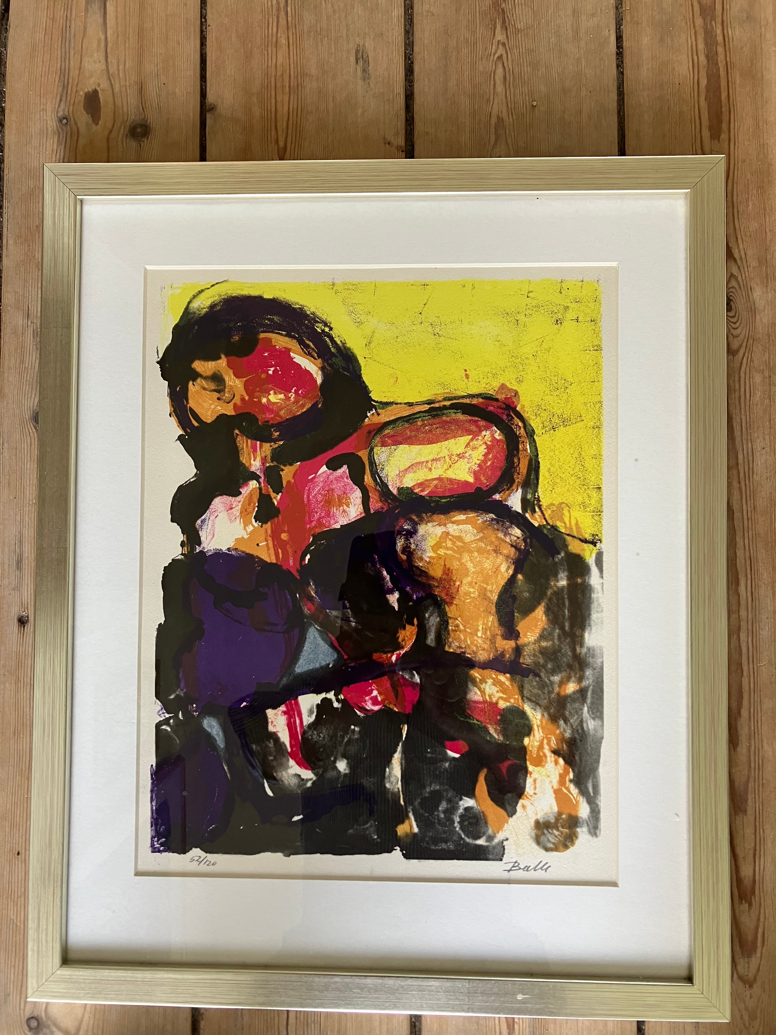 Litografi af Kalundborg-kunstneren Mogens Balle.