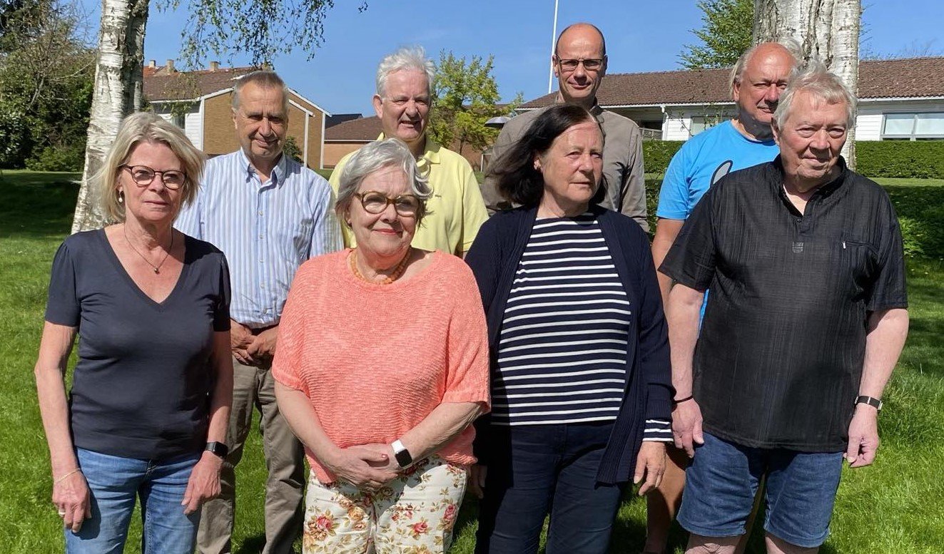 Seniorsport Nordsjællands bestyrelsen er fra venstre Inger Garn, Mogens Buch Larsen, næstformand, Dorrit Krogh, Sören Mason, kasserer, Lilian Mortensen, Thomas Hermann, Jørgen Jensen, suppleant og Freddy Holgersen, formand. Foto: PR