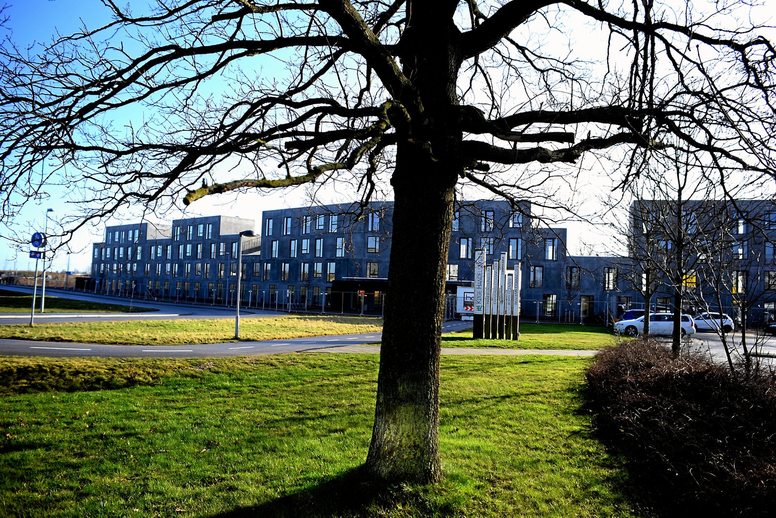 Hændelsen fandt sted mandag eftermiddag på Uddannelsesvej ved Campus Køge.
