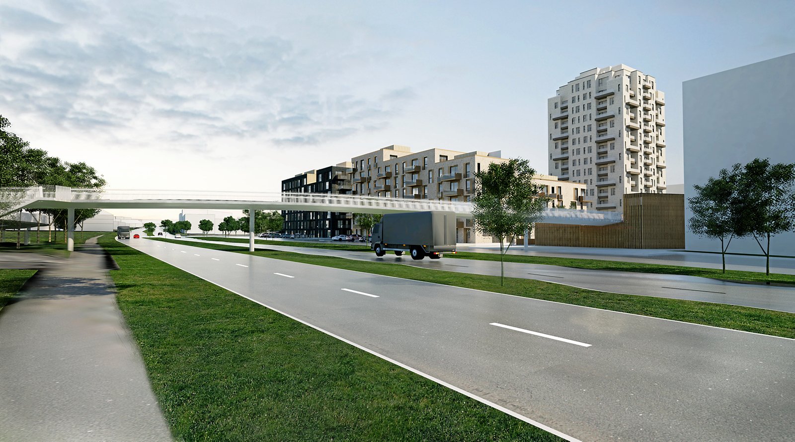 Kommende bro over Herredsvejen får navnet Frederiksbroen og en særlig belysning