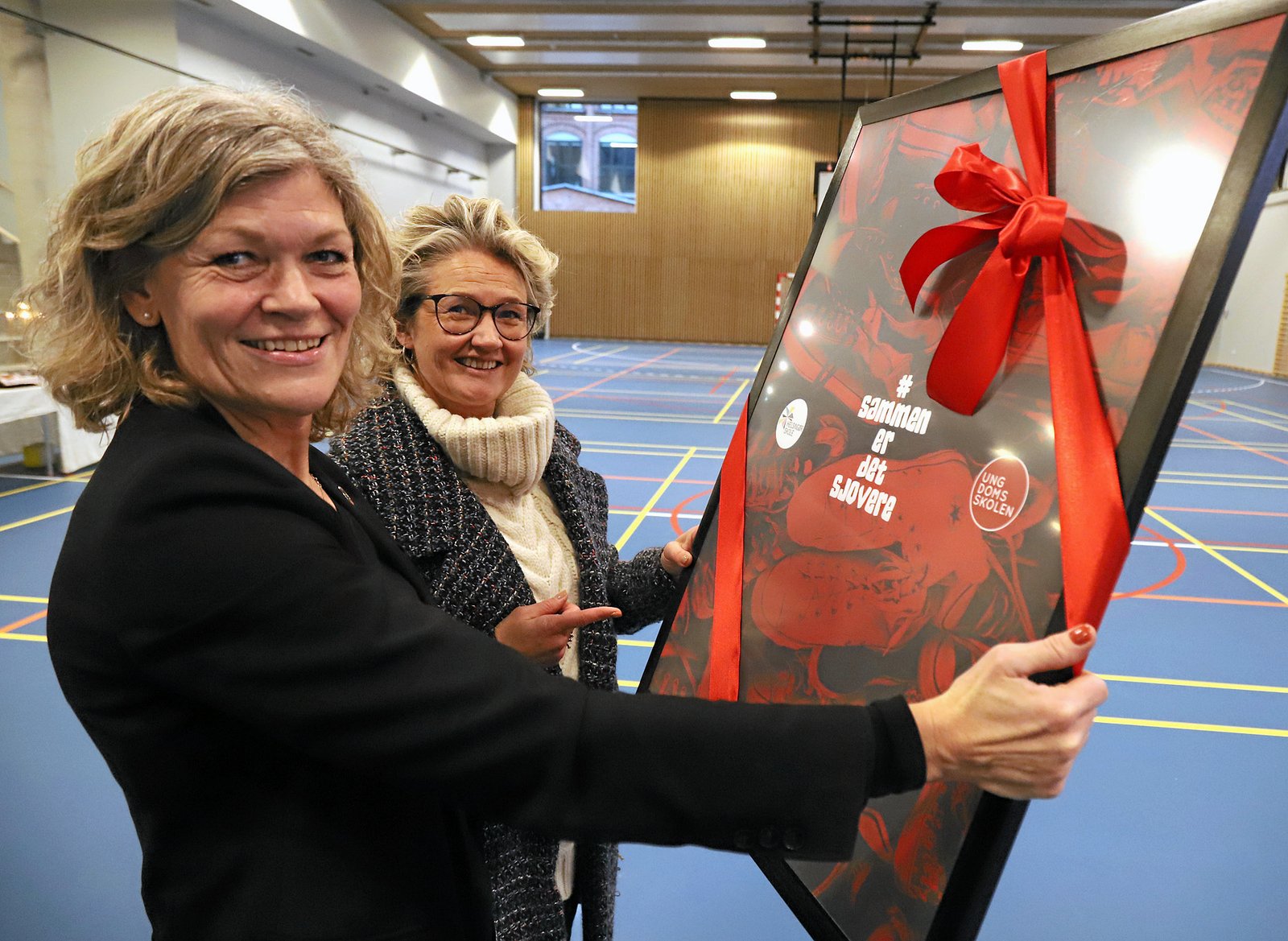 Skoleleder Kari Jørgensen har i en lang årrække stået i spidsen for Helsingør Skole. Her ses hun ved åbningen af Skolen i Bymidten. Nu skal hun prøve kræfter med en mindre skole.