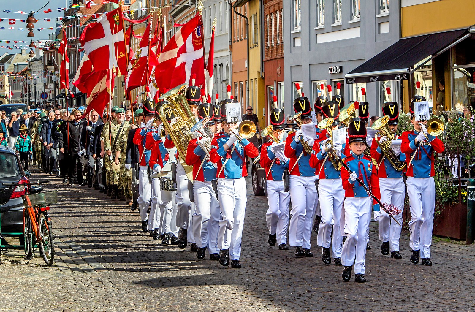 Flagdagen plejer altid at være et stort tilløbsstykke.