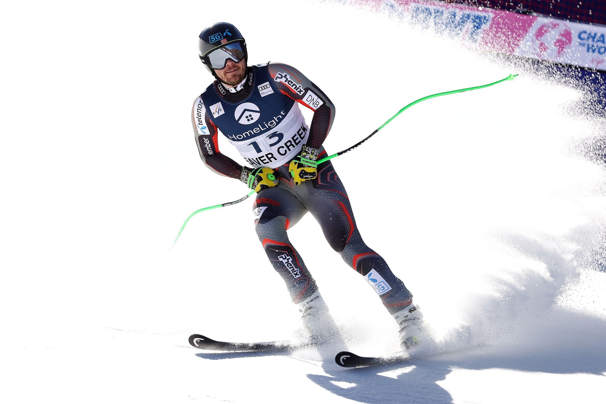 Kjetil Jansrud kom slemt til skade med sit knæ, da han i sidste uge kørte World Cup i Beaver Creek.