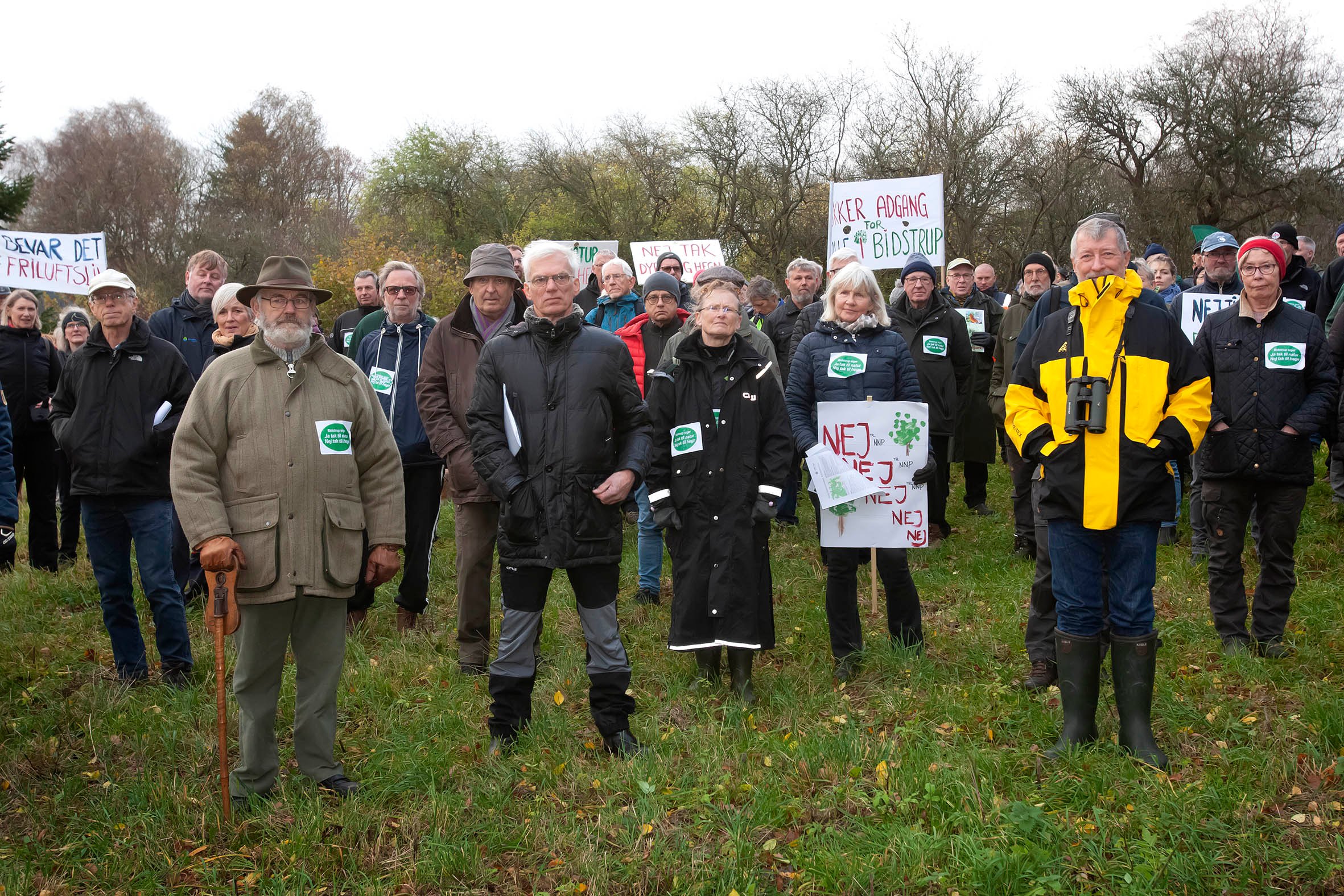 Inden Bidstrupskovene blev udpeget til naturnationalpark, vakte udsigt til hegning stor debat - og også demonstrationer.
