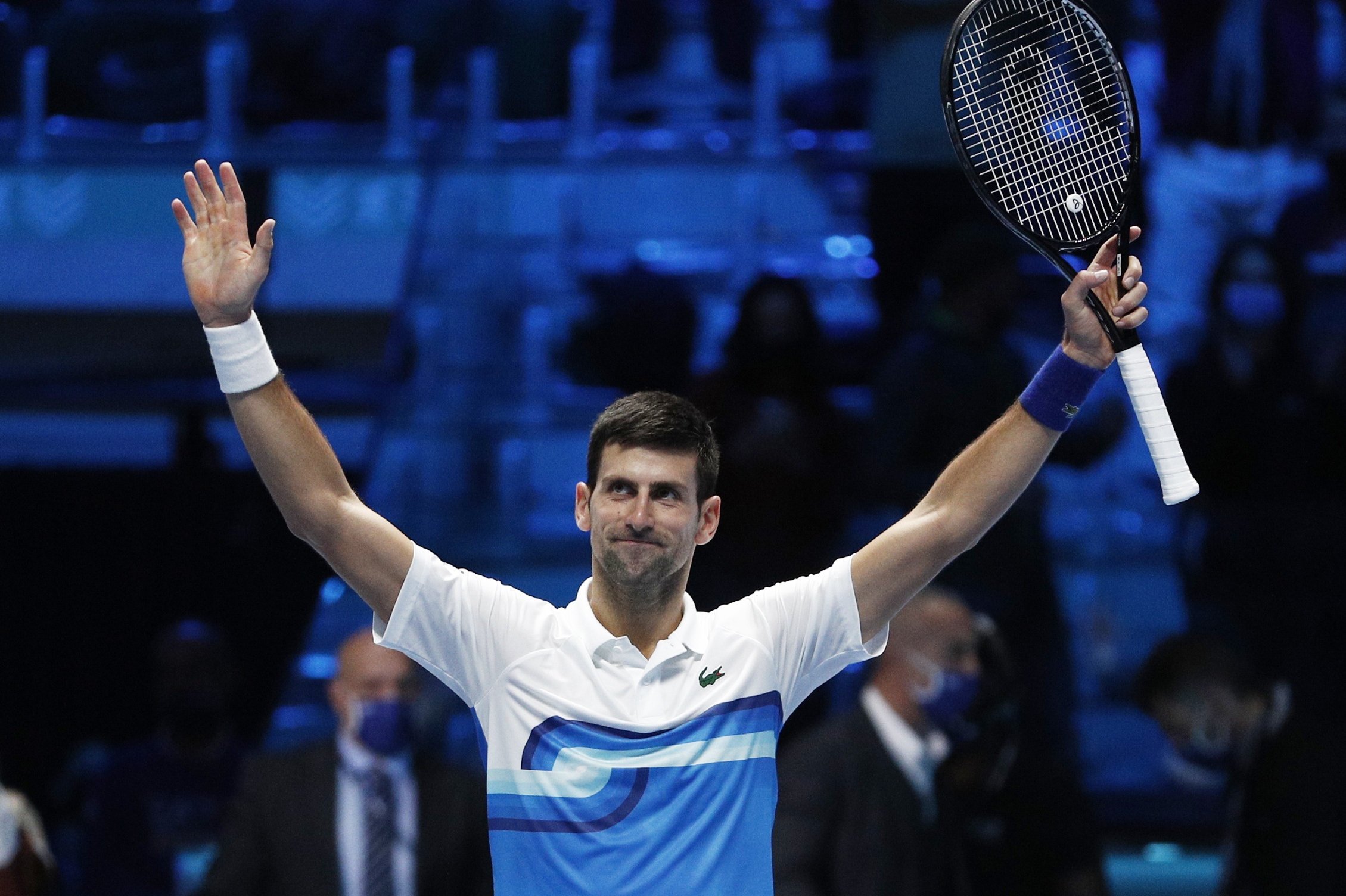 Casper Ruud bed godt fra sig i første sæt, men i andet sæt var Novak Djokovic klart stærkest.