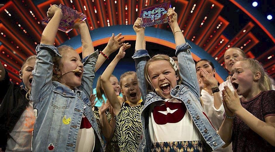 Lørdag vandt 11-årige Sofie og Dagmar fra Charlottenlund børnenes Melodi Grand Prix