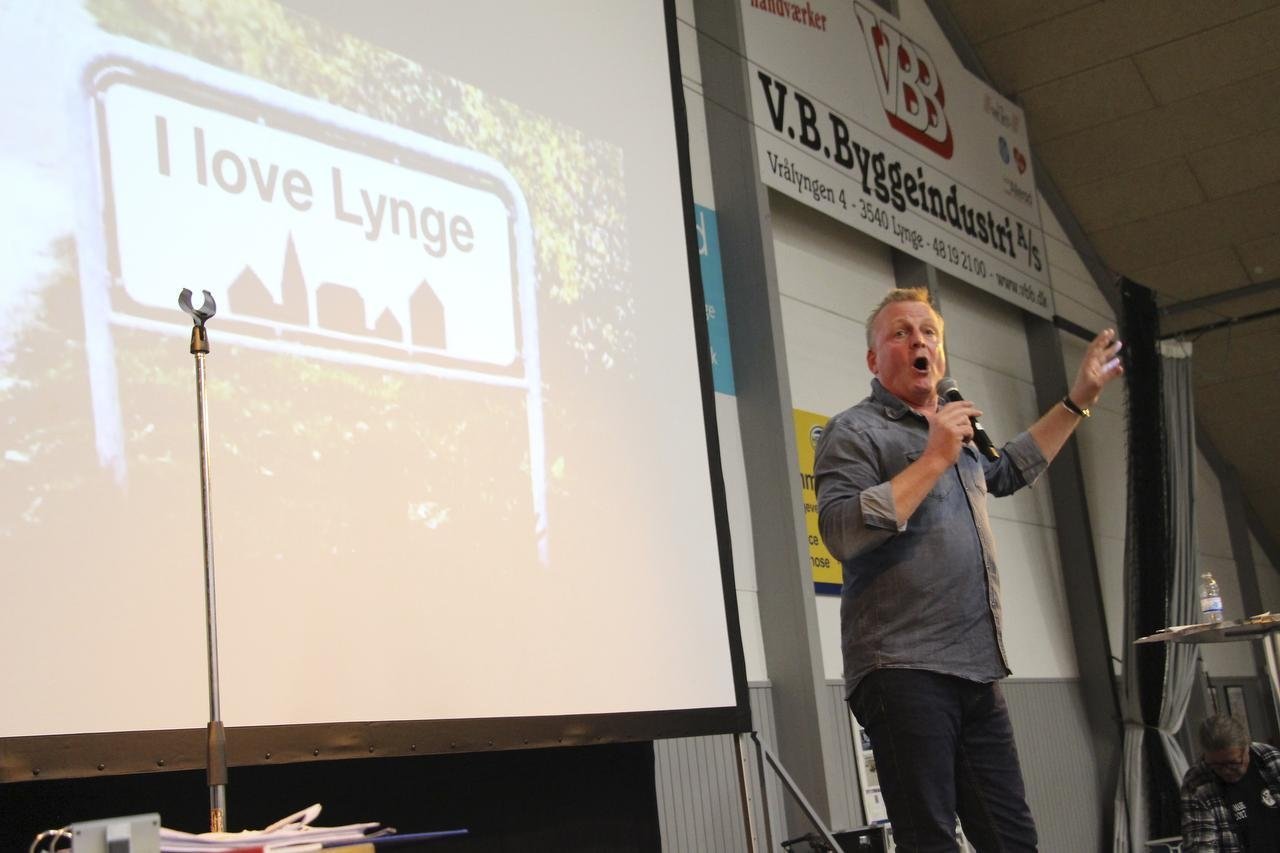 Jan Gintberg tog kegler på Lynge Messen 2019, der blev en succes med godt 4000 besøgende