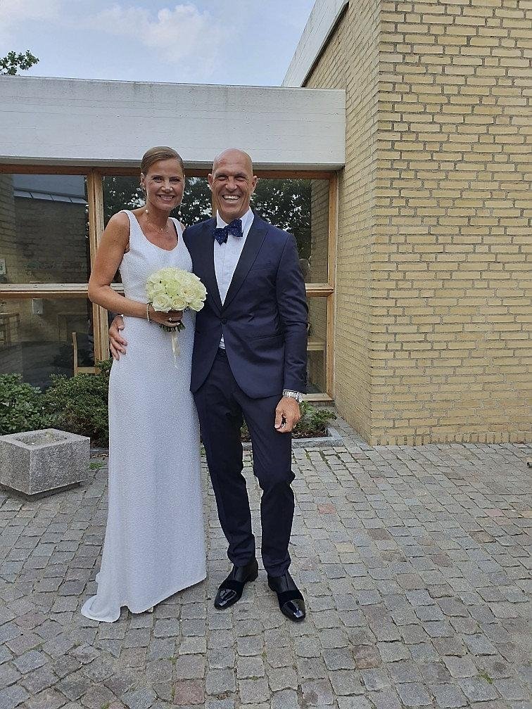 Trine og Ole Wessung frabad sig gaver til deres bryllup, men ønskede i stedet donation til Børns Vilkår til hjælp til Børnetelefonen