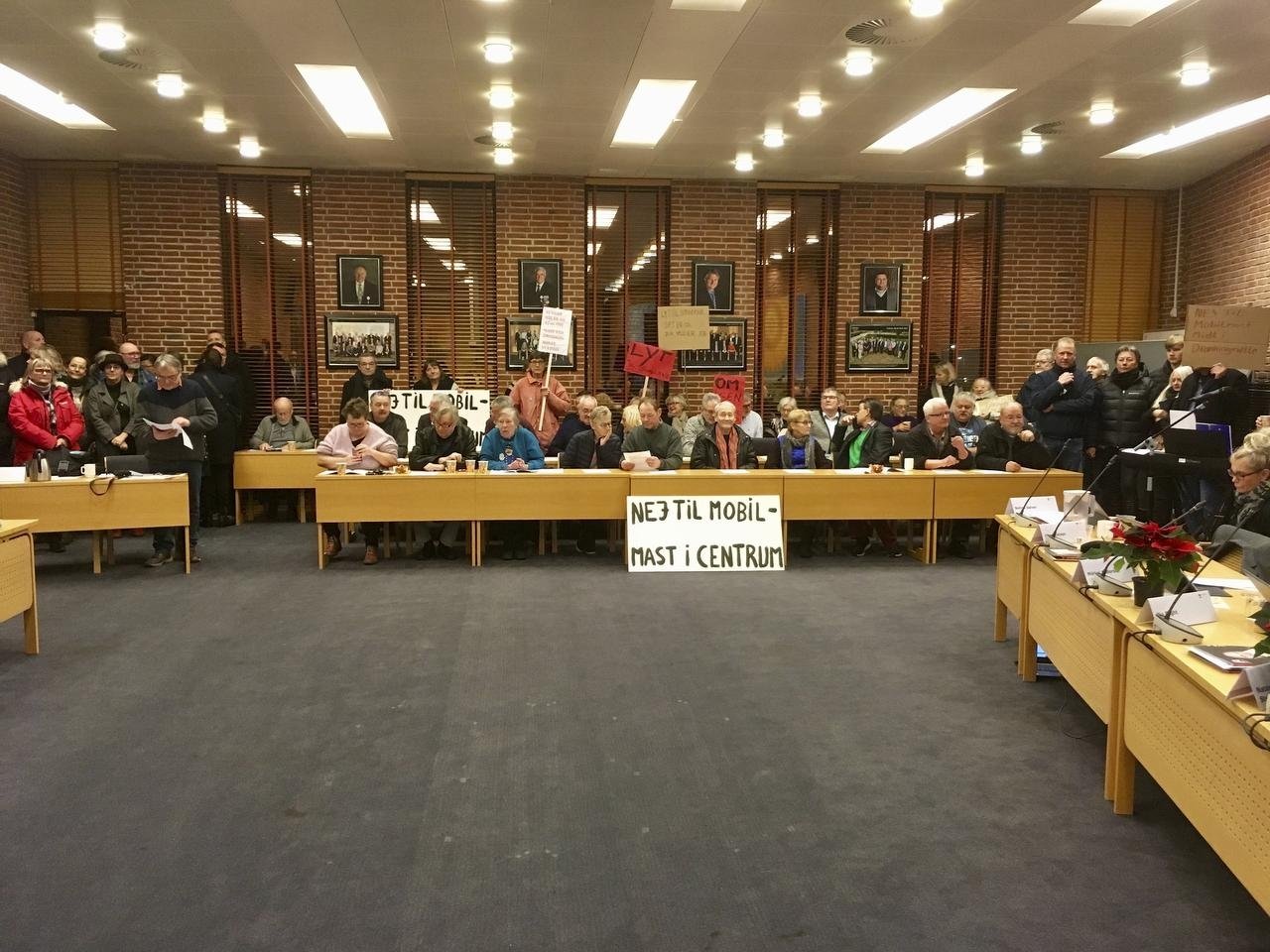 Omfattende protester før byrådsmøde i sidste uge