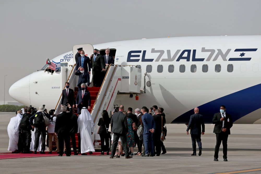 Fly fra Israel fik lov til at flyve over Saudi-Arabien til Forenede Arabiske Emirater efter ny fredsaftale.