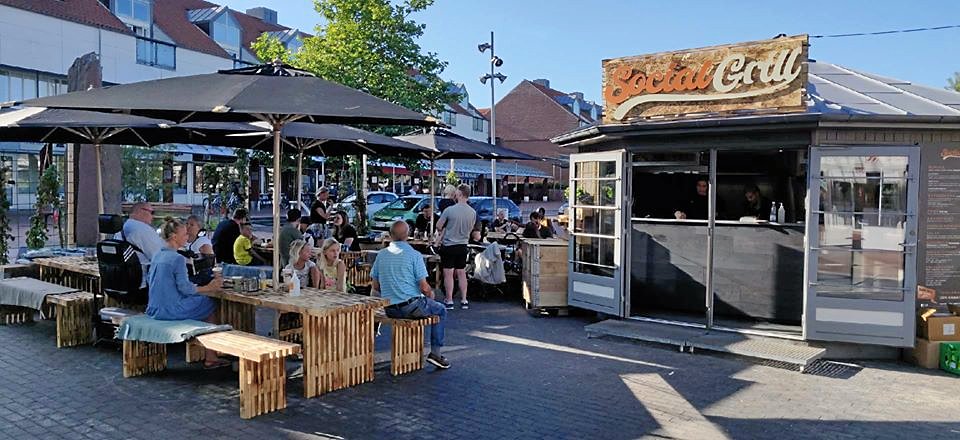 Social Grill ligger i dag fem steder, blandt andet her på Værløse Bymidte.
